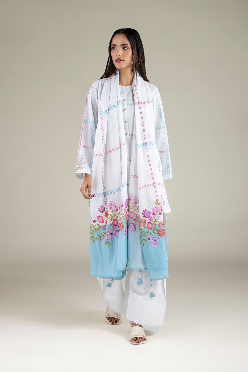 Floral Tassel Dupatta