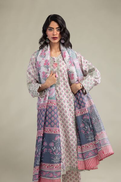 Floral Mesuri Dupatta, image 1