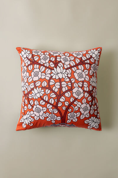 Printed Poly Sateen 16x16in Cushion Cover