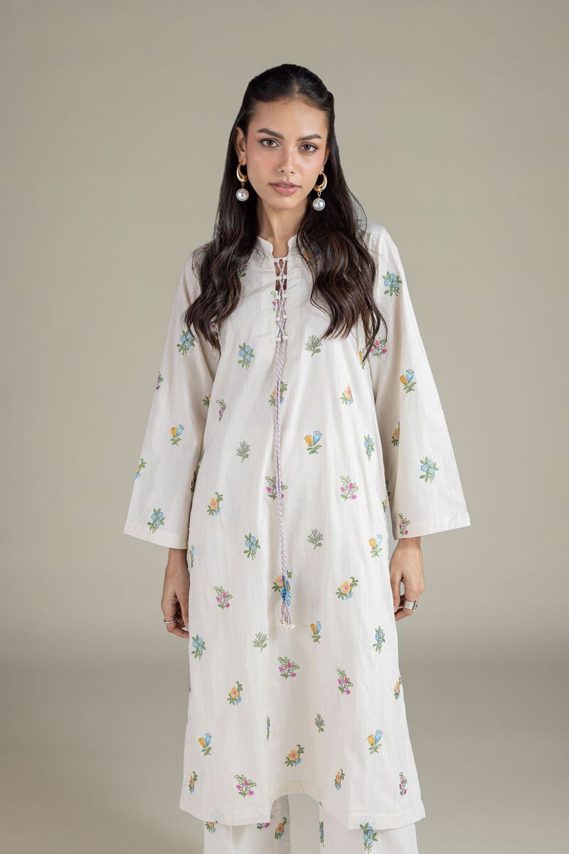 Floral Threadwork Kurta