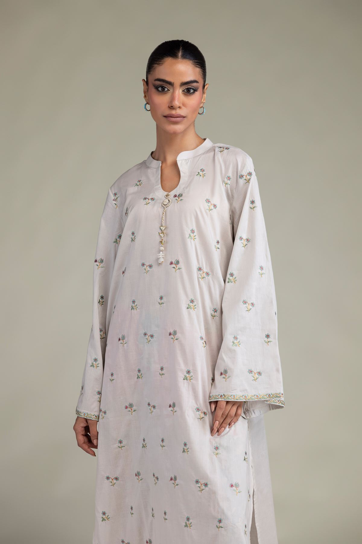 Embroidered Cambric Fabrics 2 Piece | Top and Bottom - A22-26-209FB1-VG