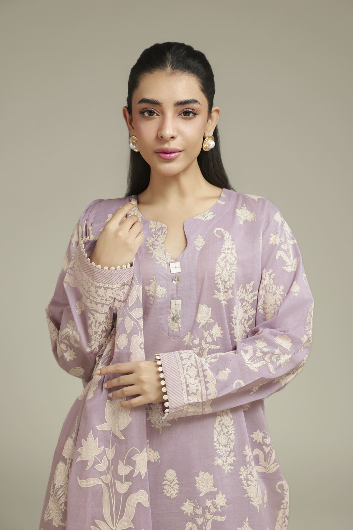Printed Cambric 3-Piece Cambric Tailored - T-A33-26-103FJ2-VG