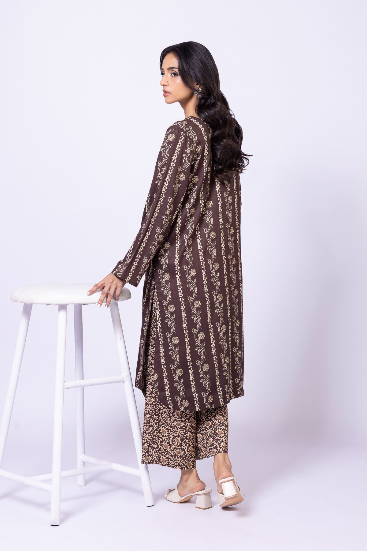 Printed Marina Kurta - OTD4-EX22-10TA-VG