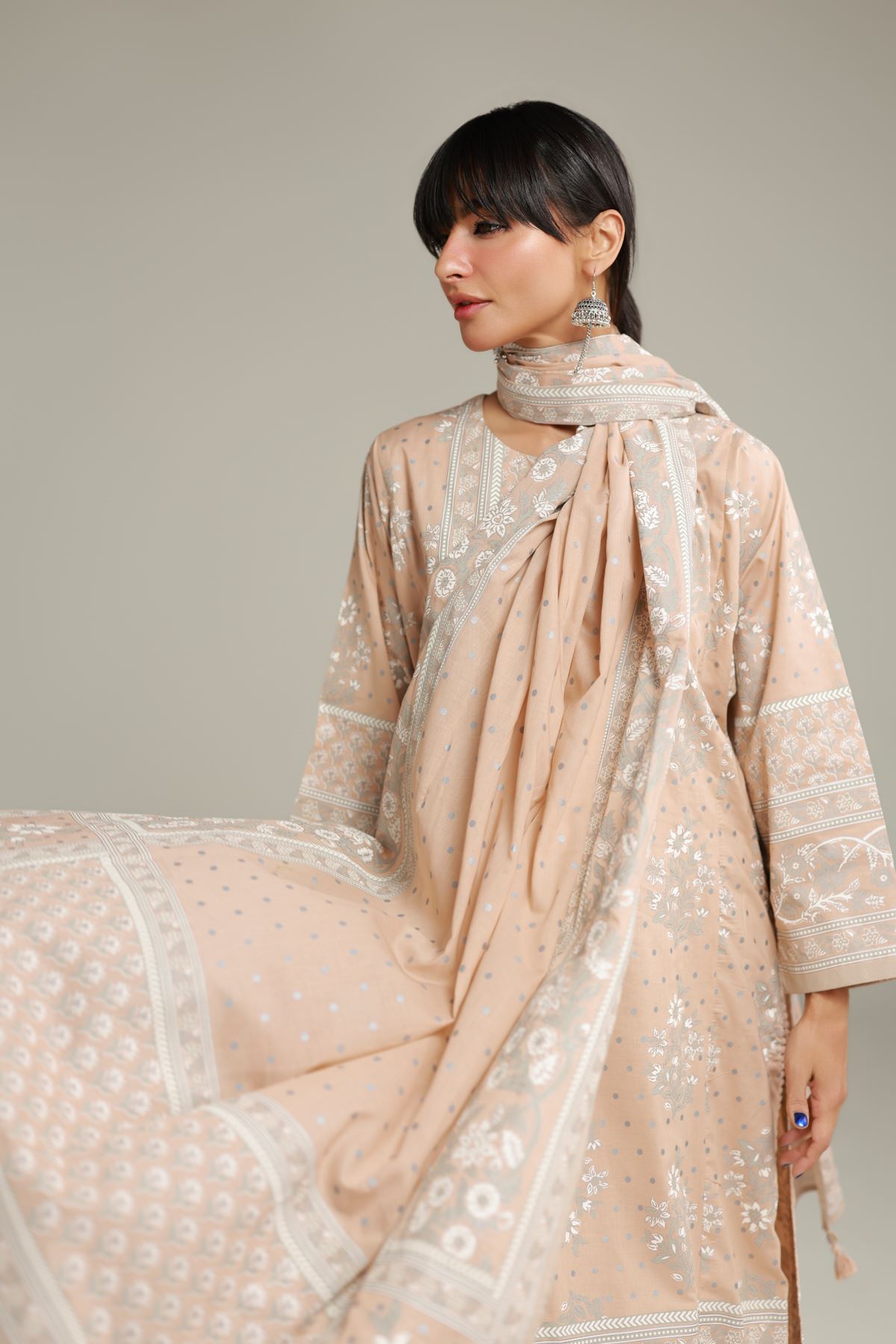 Printed Lawn Printed Lawn Dupatta - 1-26-228-A-D2-VG