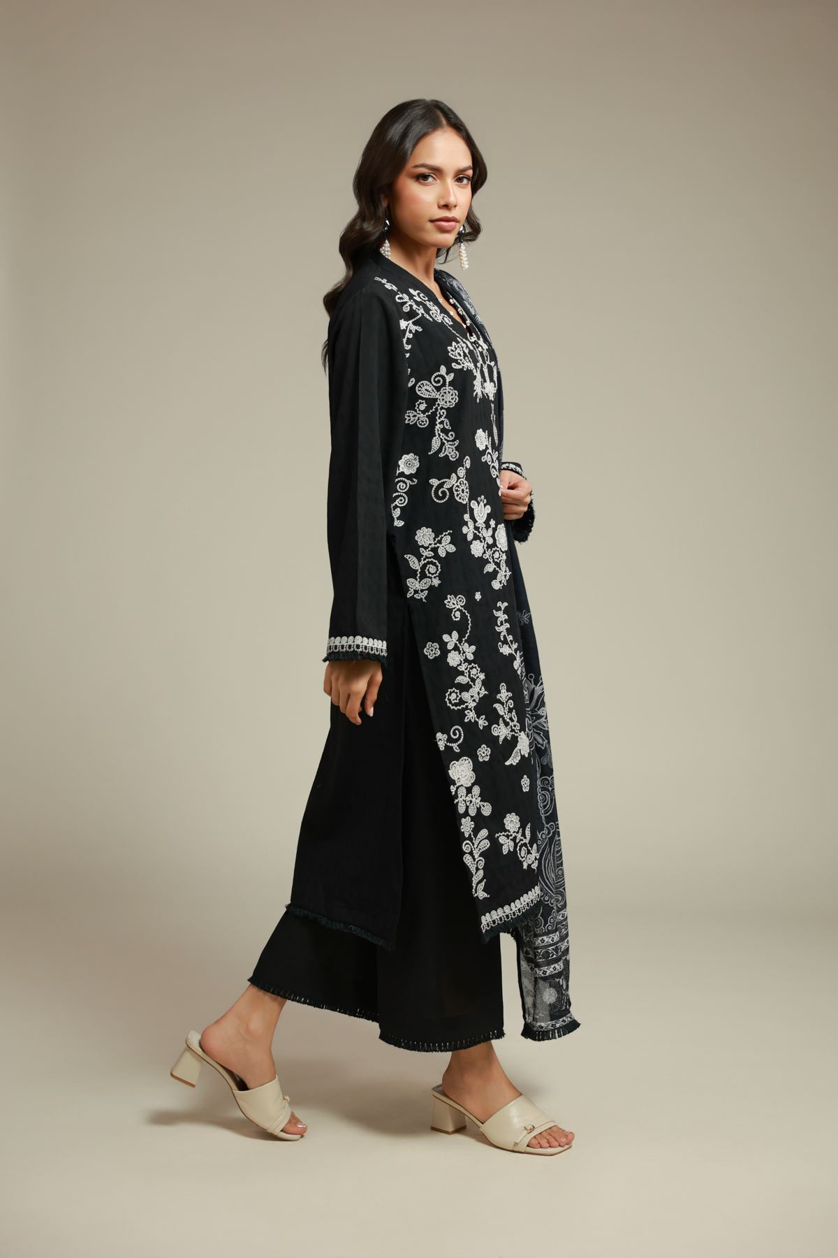 Embroidered Dobby 3-Piece Tailored Set - 25-09-11E11-07TB-VG