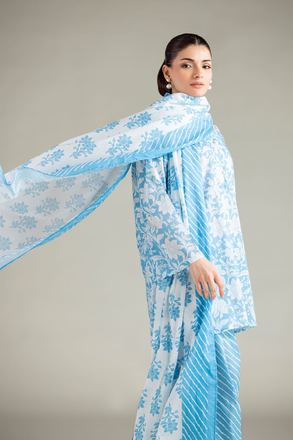 Printed Lawn Tailored Lawn 3-Piece - 25-10-12E1-08TB-VG