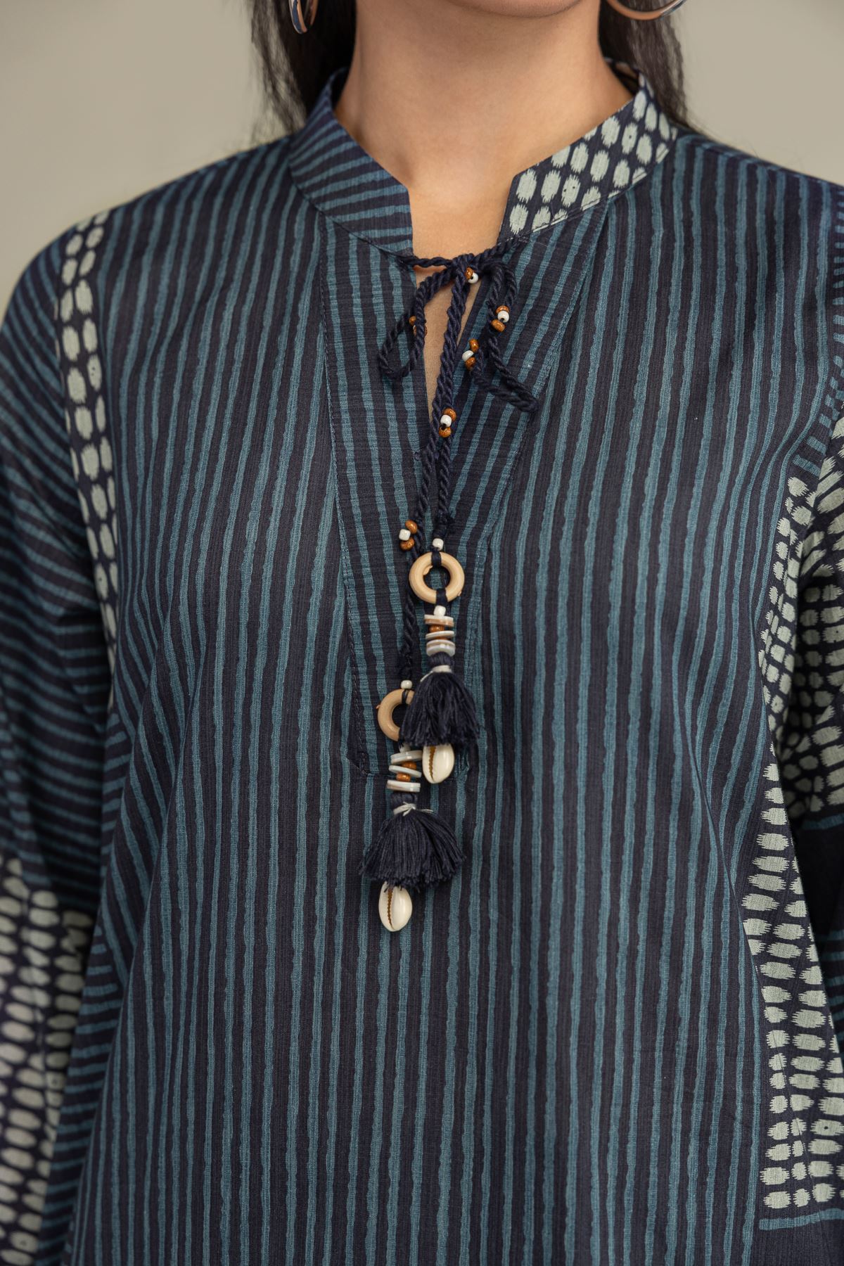 Printed Cambric Printed Cambric Kurta - 1-26-102-A-F-VG