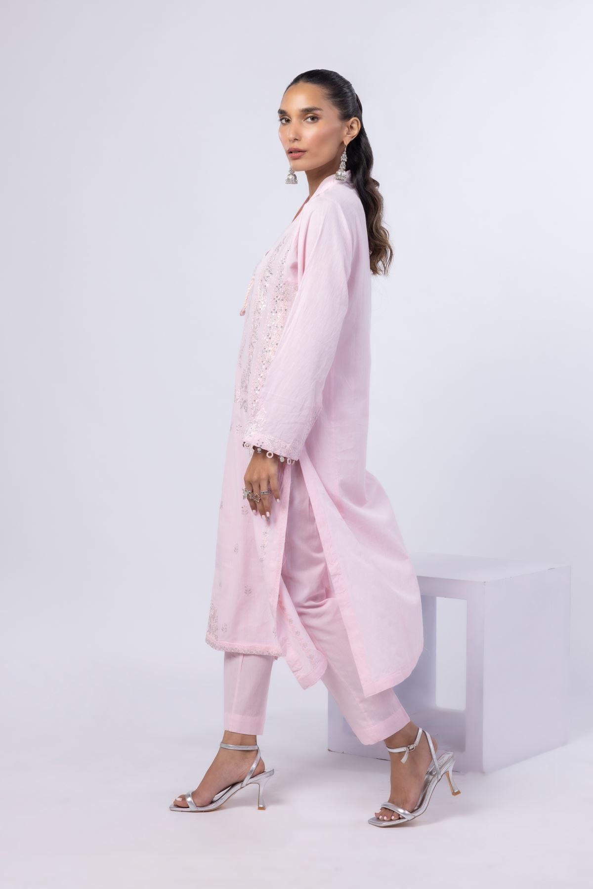Dyed Handwoven Cotton Pants - 25-05S22-03TA-VG