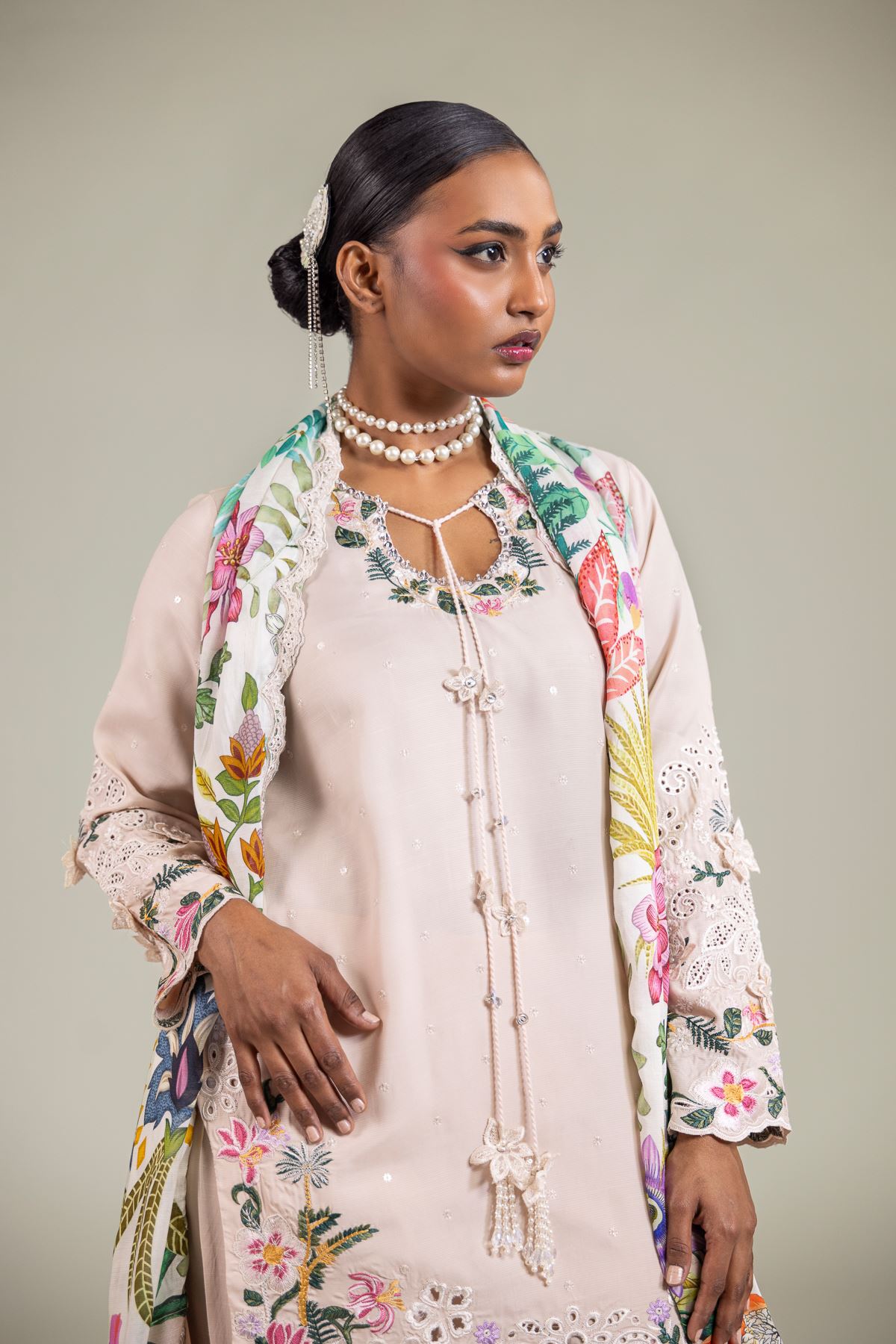 Raw Silk 3-Piece Dress - 1-26-110-A-A-VG