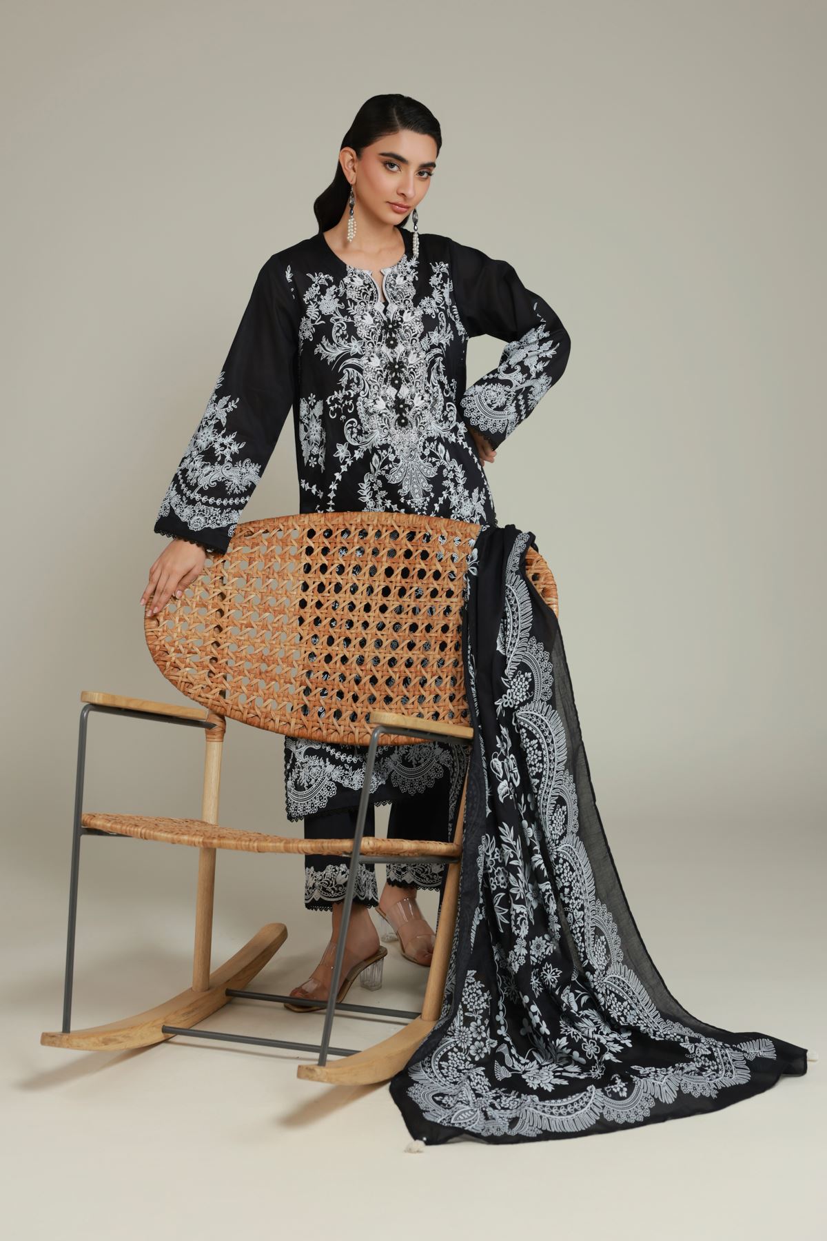 Embroidered Lawn Tailored 3 Piece - T-A22-26-106FG-VG