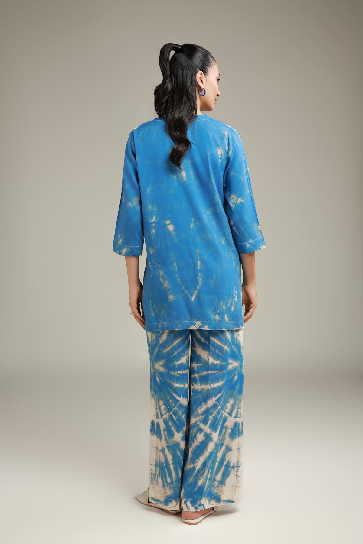 Printed Raw Silk Printed Co-ord Set - R-SB25056A-VG