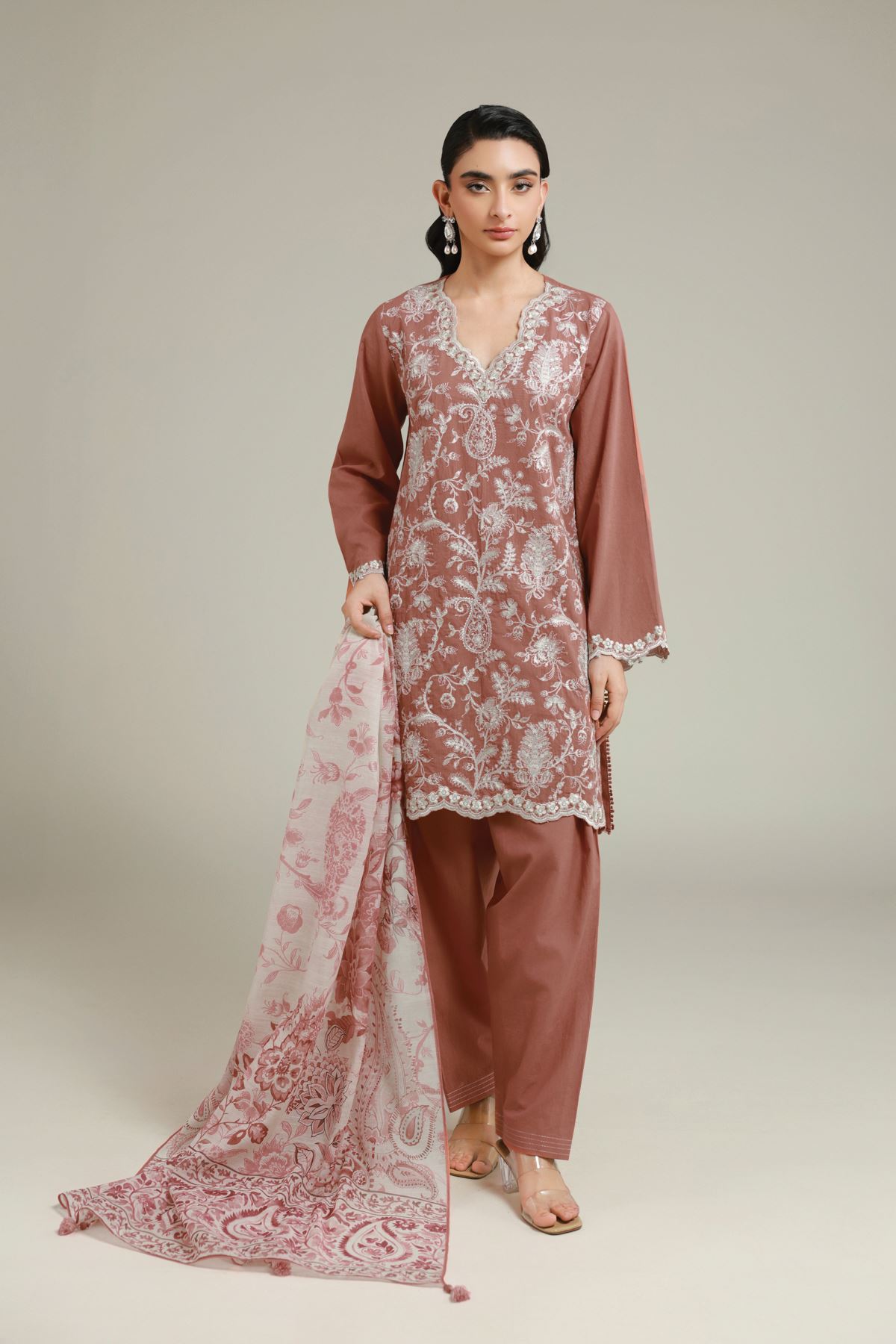 Embroidered Cambric Embroidered Cambric Set - T-A113-26-105EC2-VG