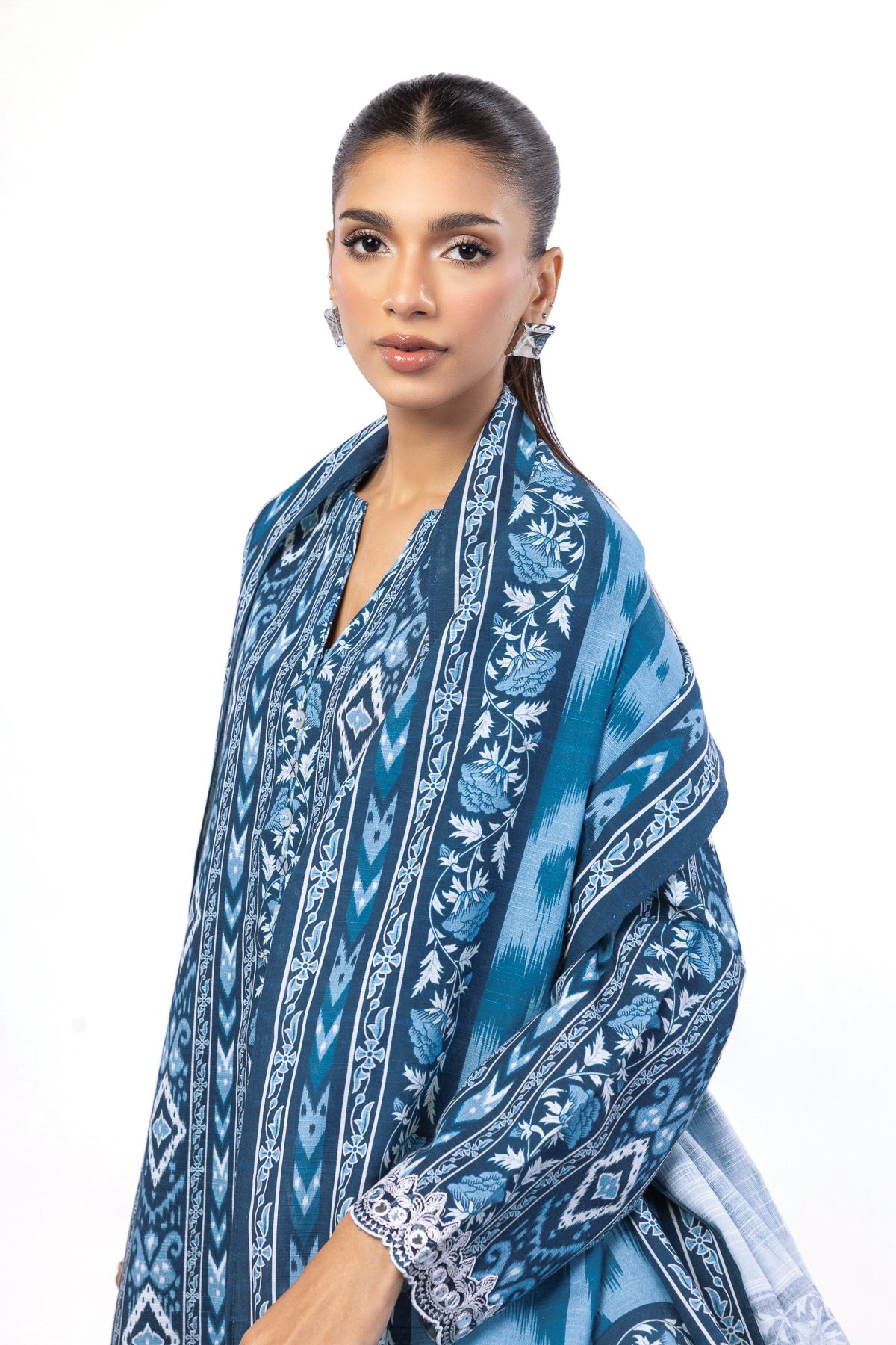 Embroidered Khaddar Tailored 3 Piece - KN31AST-VG