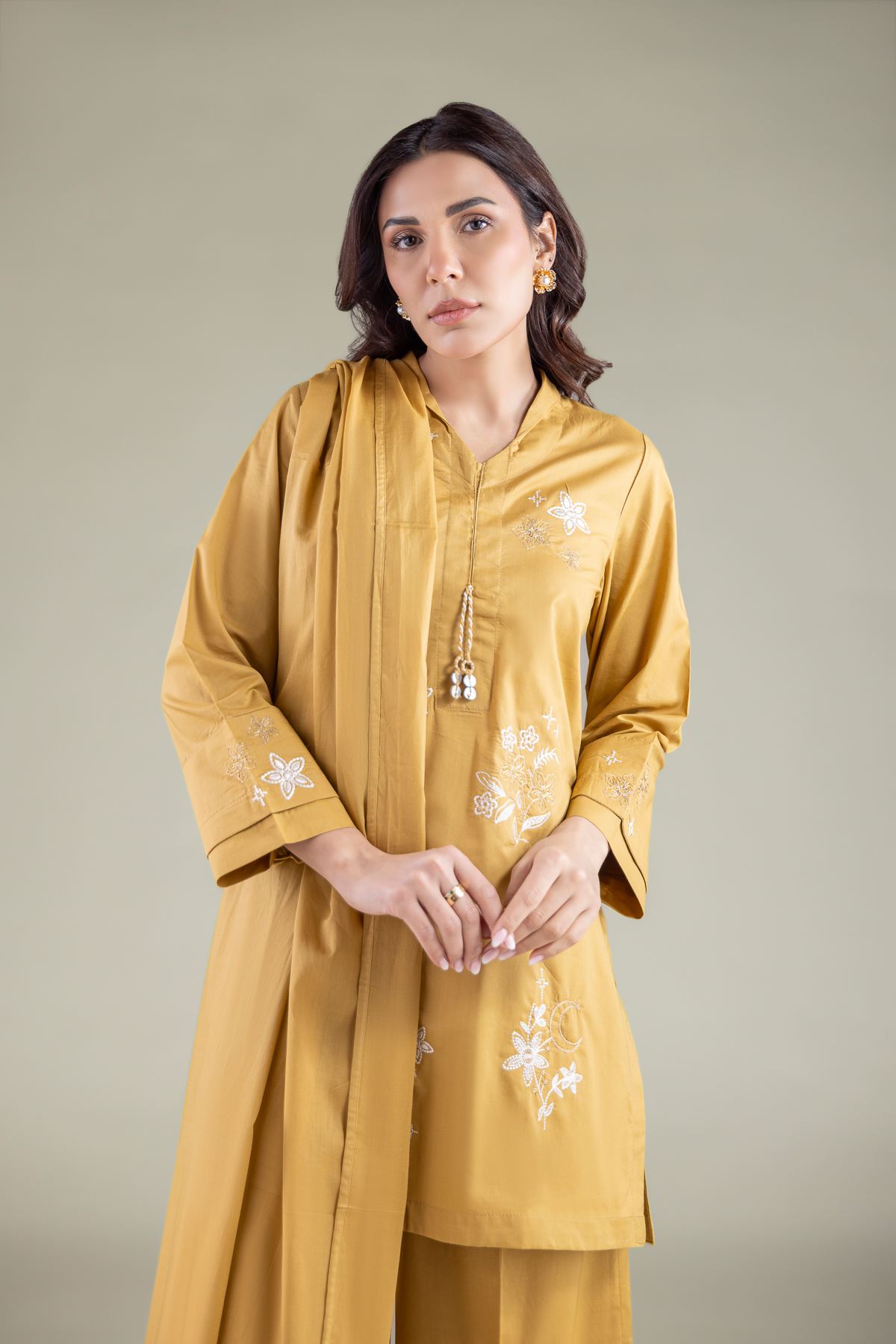 Embroidered Lawn Dupatta - 1-26-117-A-D-VG