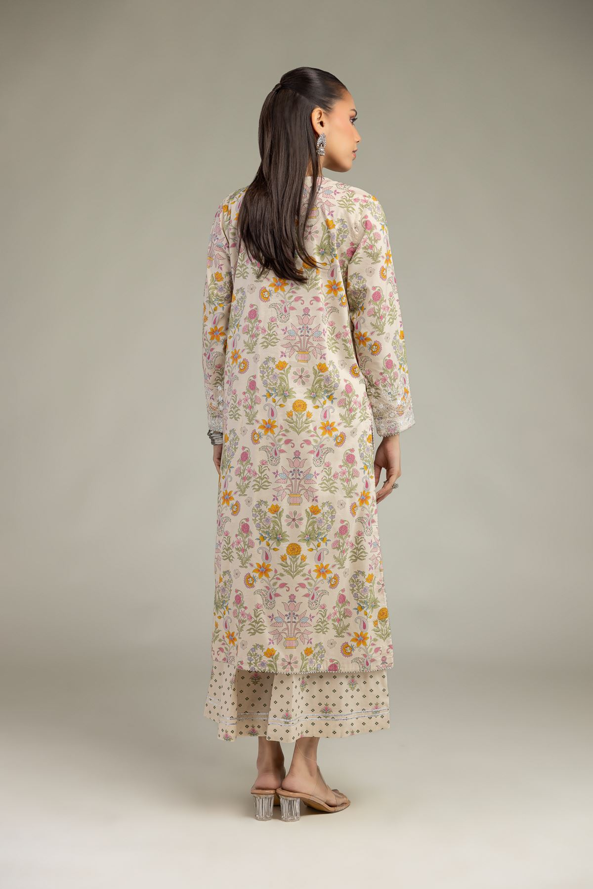 Embroidered Cotton Viscose Cotton Viscose Kurta - 2-26-201-A-C-VG