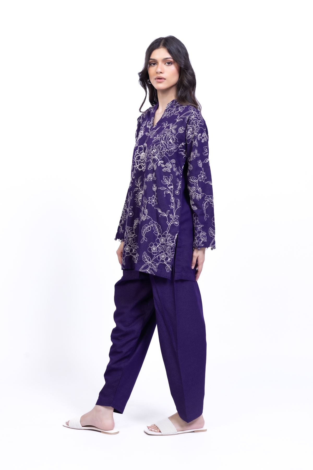 Dyed Karandi Pants - 25-09-11E5-06TA-VG