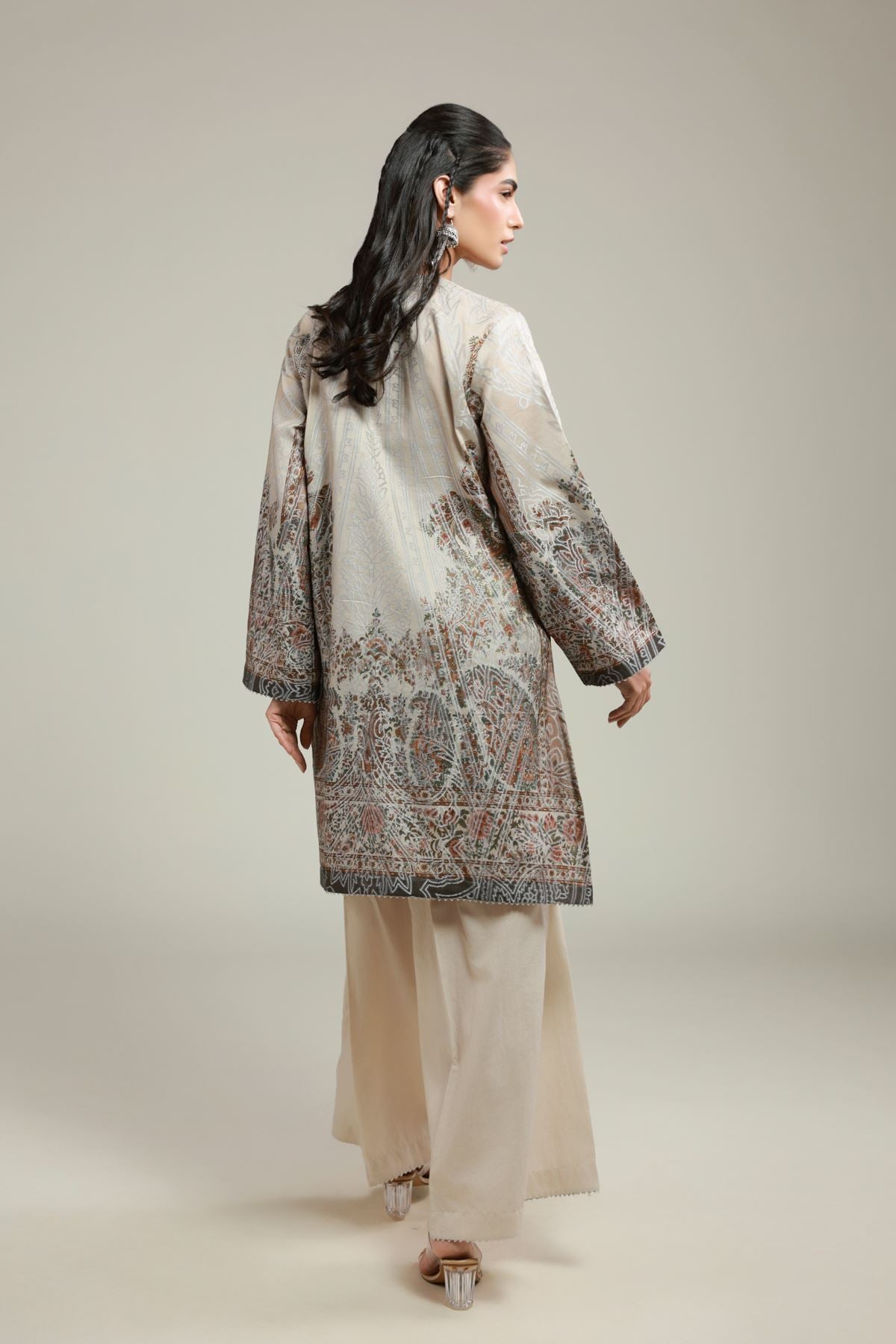 Printed Jacquard 2-Piece Tailored Set - T-A113-26-106EC2-VG