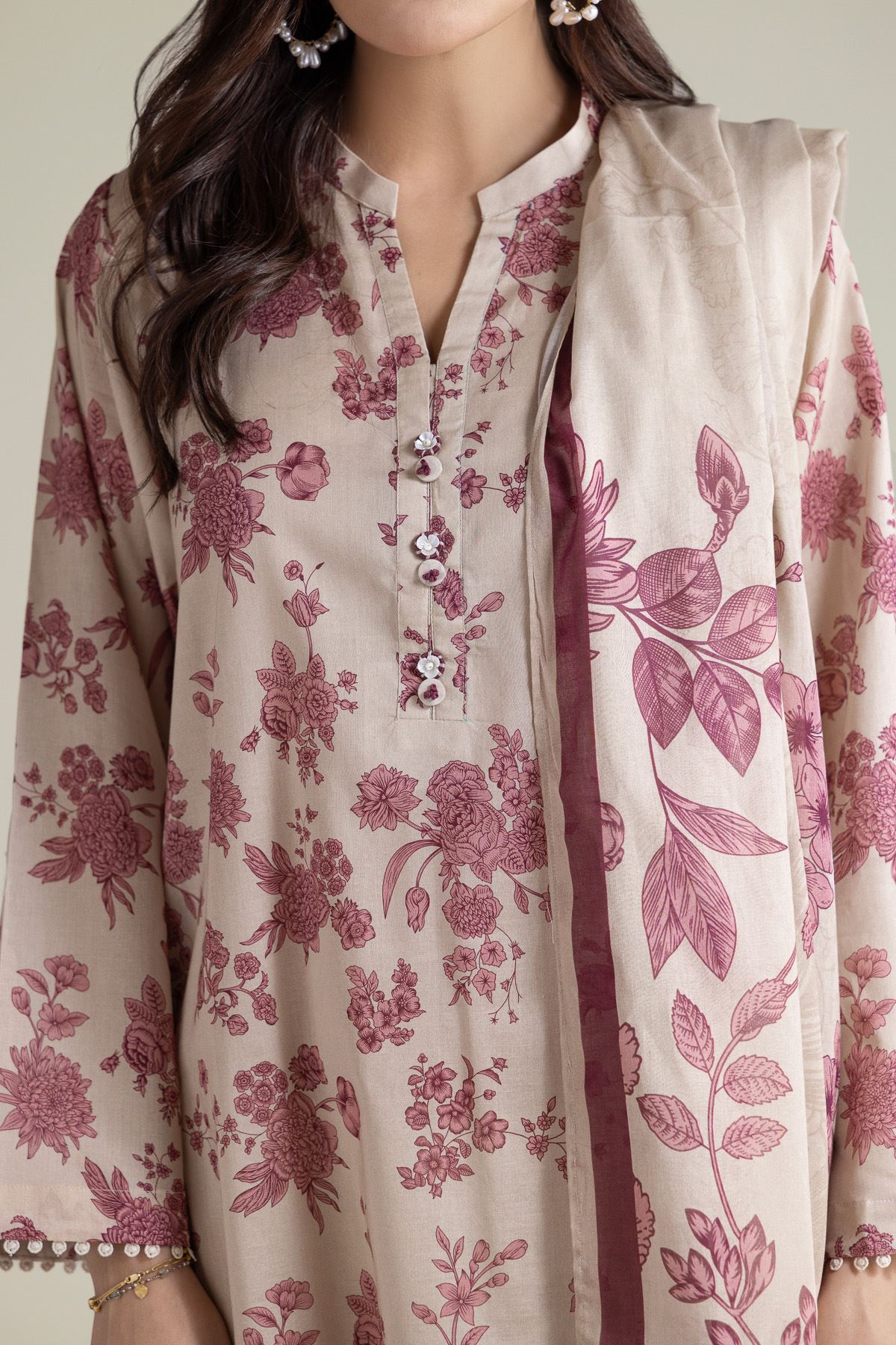 Printed Lawn Lawn Tailored 3-piece - T-A11-26-118FI2-VG