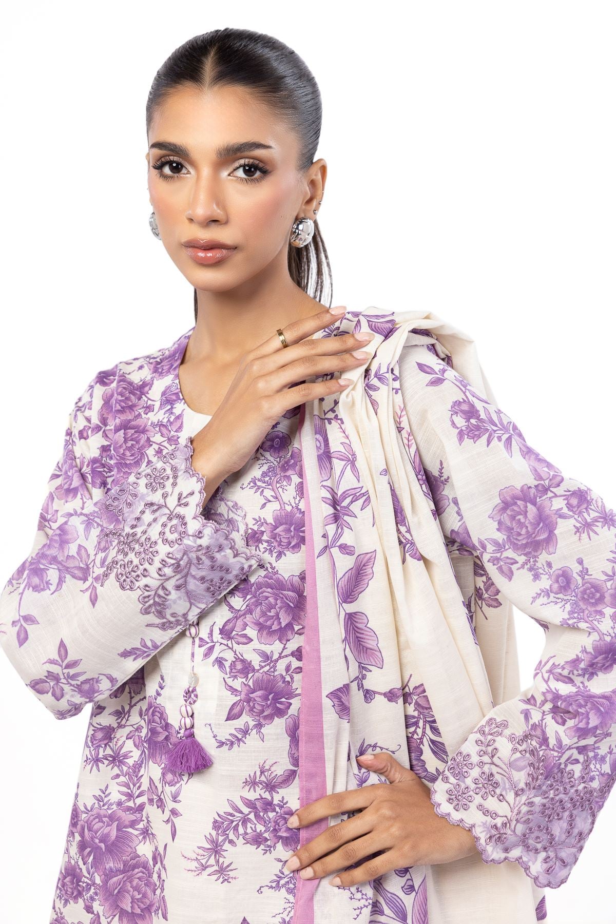 Embroidered Khaddar Tailored 3 Piece - KW30AST-VG