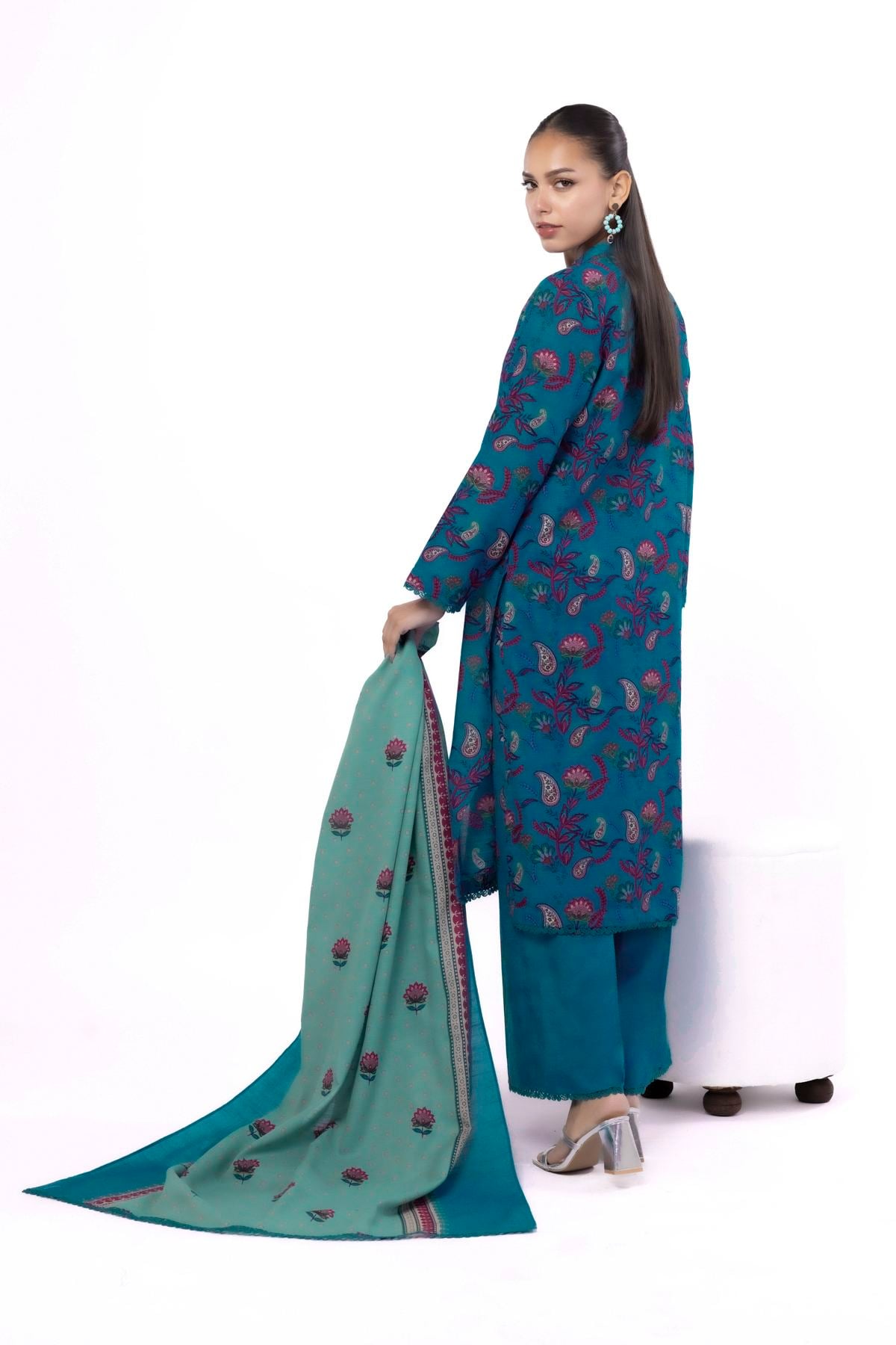 Printed Khaddar Tailored 3 Piece - KN31AST-VG