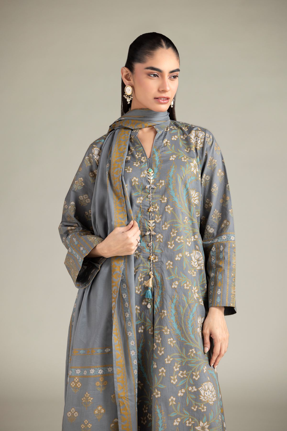Lawn Dupatta - 6-26-102-A-B-VG