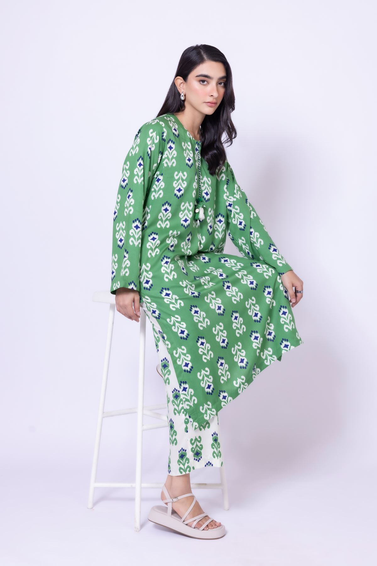 Printed Viscose Silk Kurta - 25-10-11E8-11TB-VG