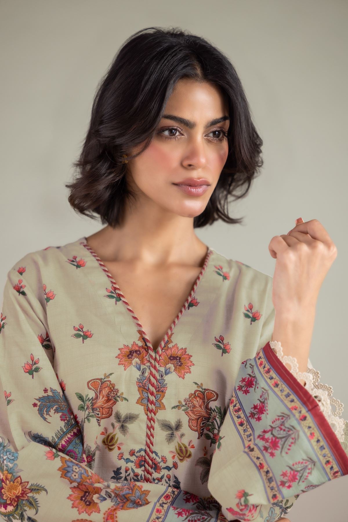 Printed Mesuri Tailored 2-Piece Set - T-A22-26-202FJ1-VG