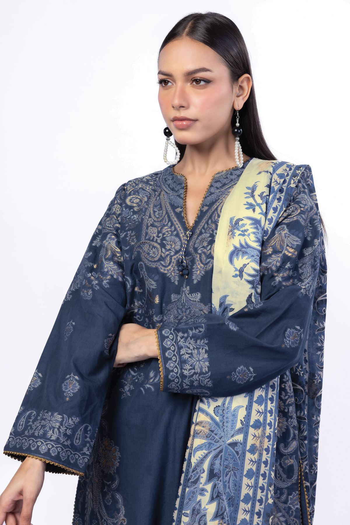 Dyed Jacquard Tailored 3 Piece - T-A22-26-102FG1-VG