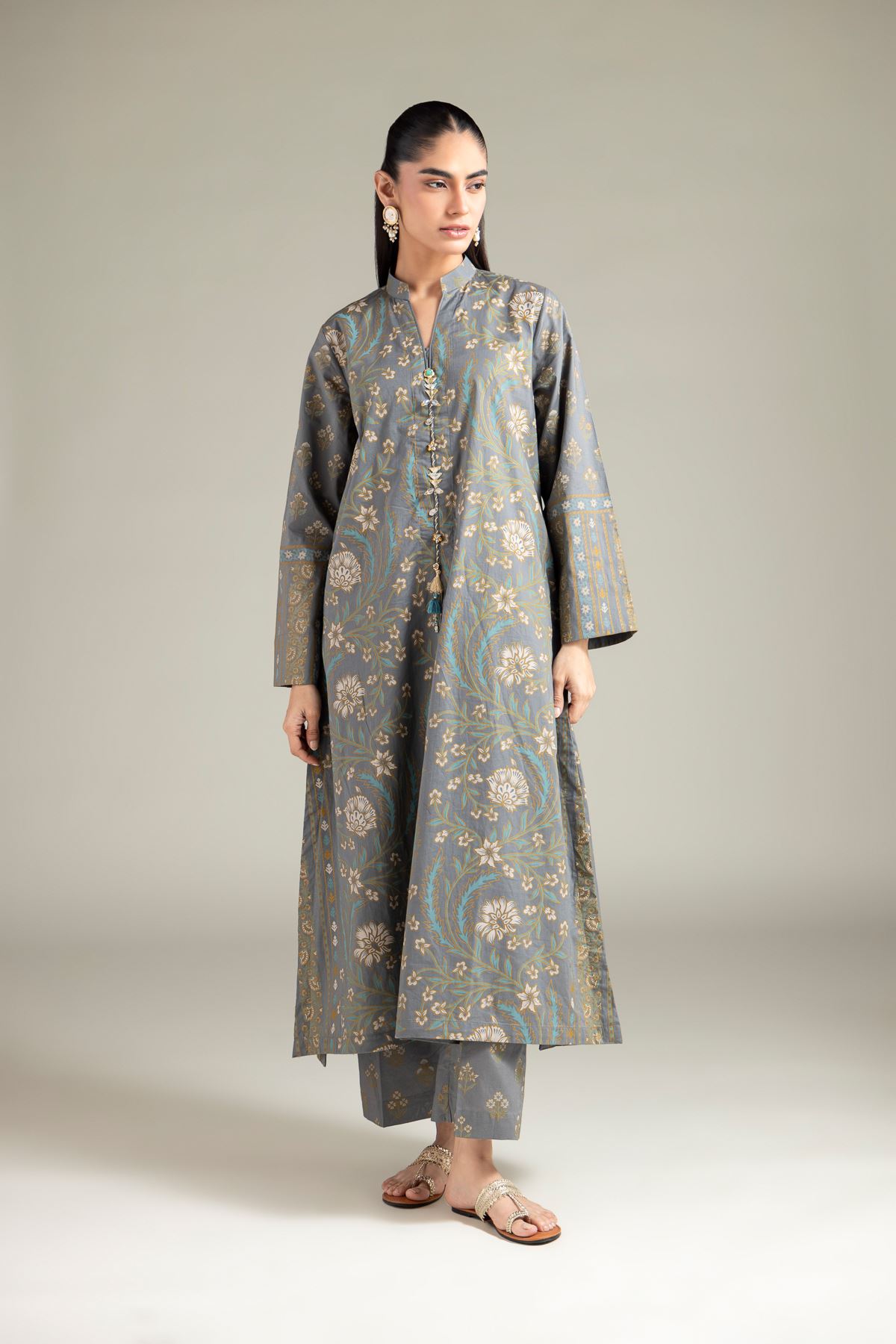 Cambric Kurta - 1-26-117-A-H-VG