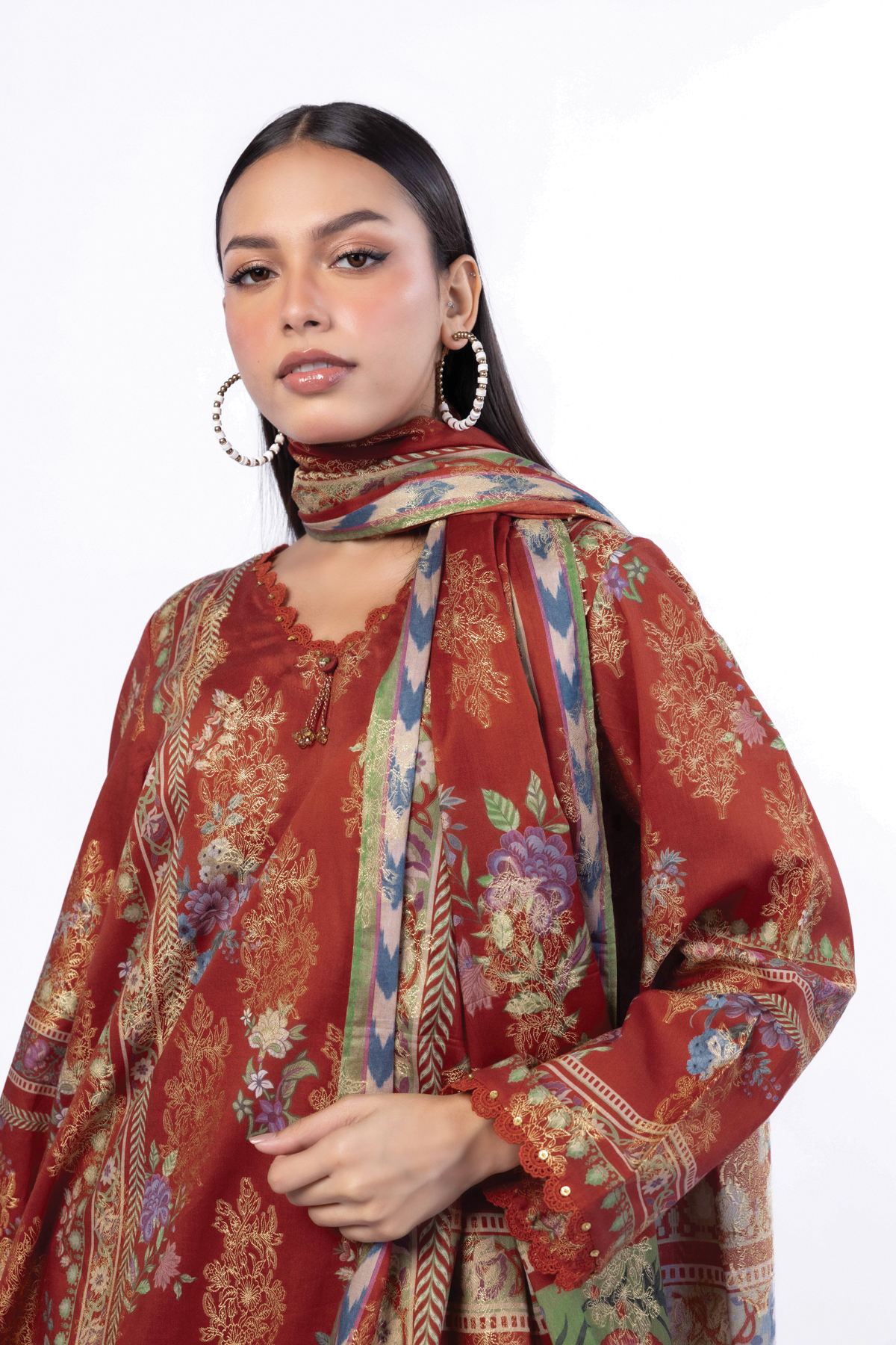 Printed Jacquard Tailored 3 Piece - T-A33-26-106FA-VG