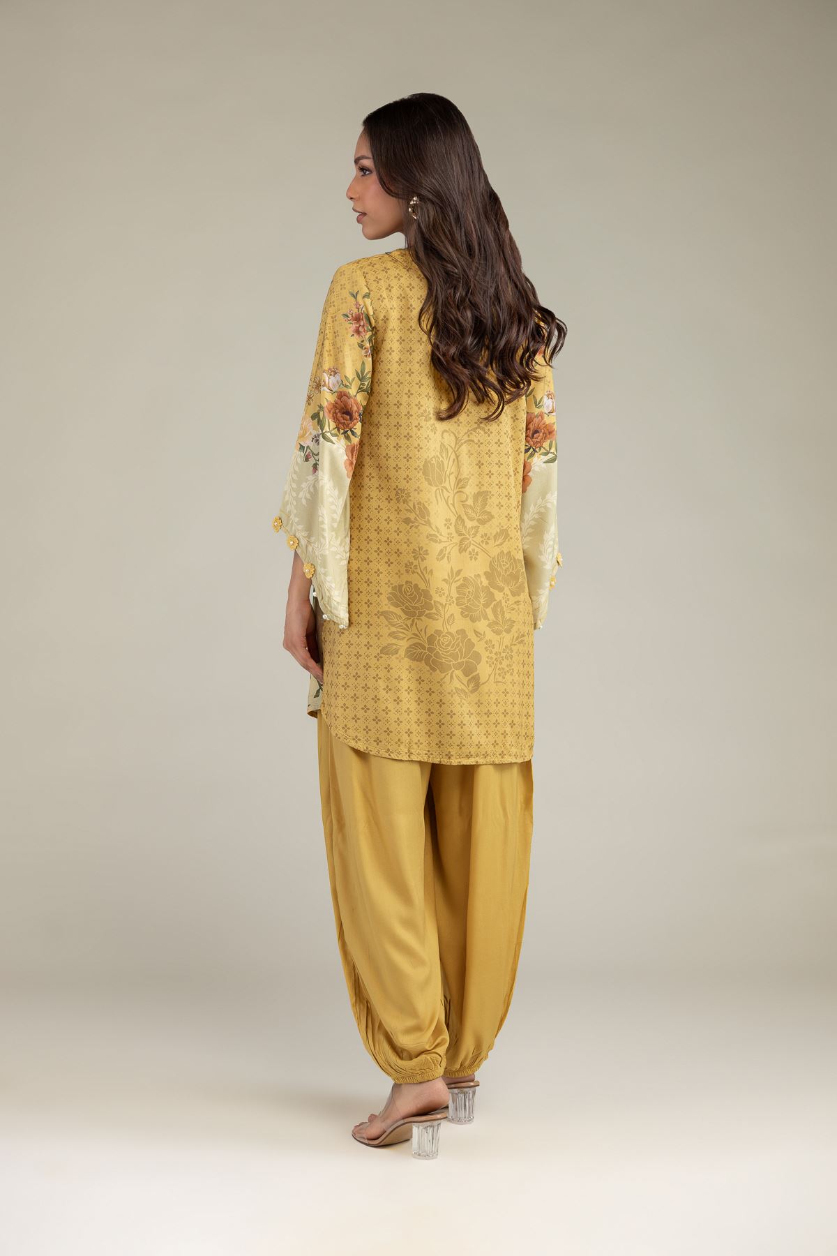 Printed Viscose Short Floral Kurta - 1-26-239-B-C1-VG