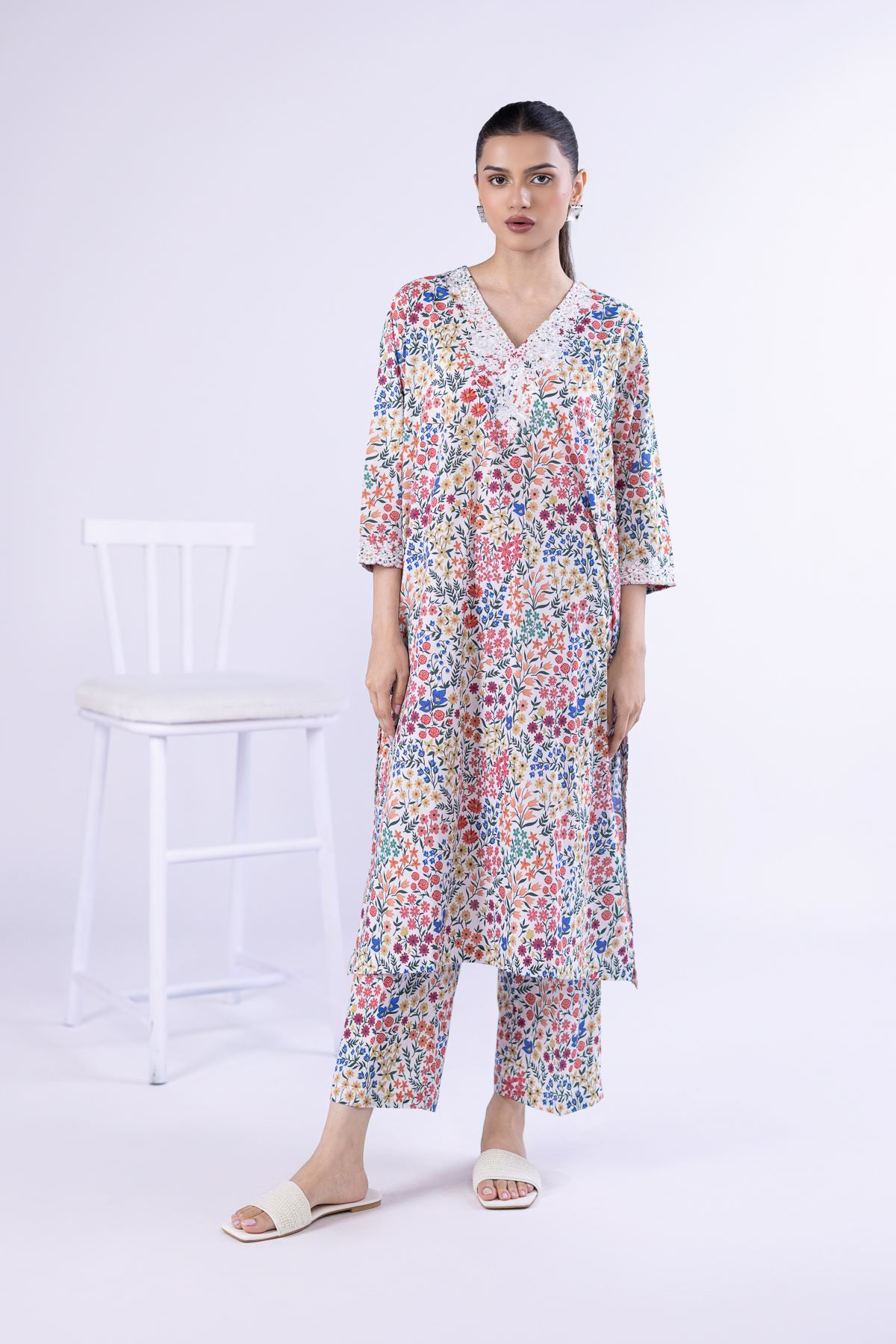 Printed Cambric Pants - 25-05E56-02BB-VG