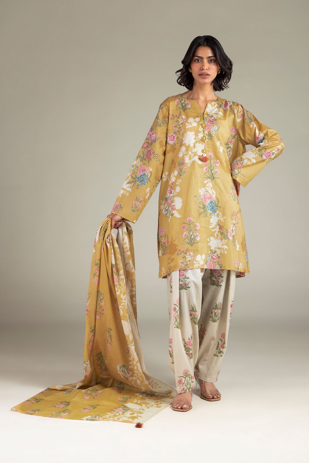 Printed Lawn Lawn 2-Piece Tailored - T-A11-26-106FF1-VG