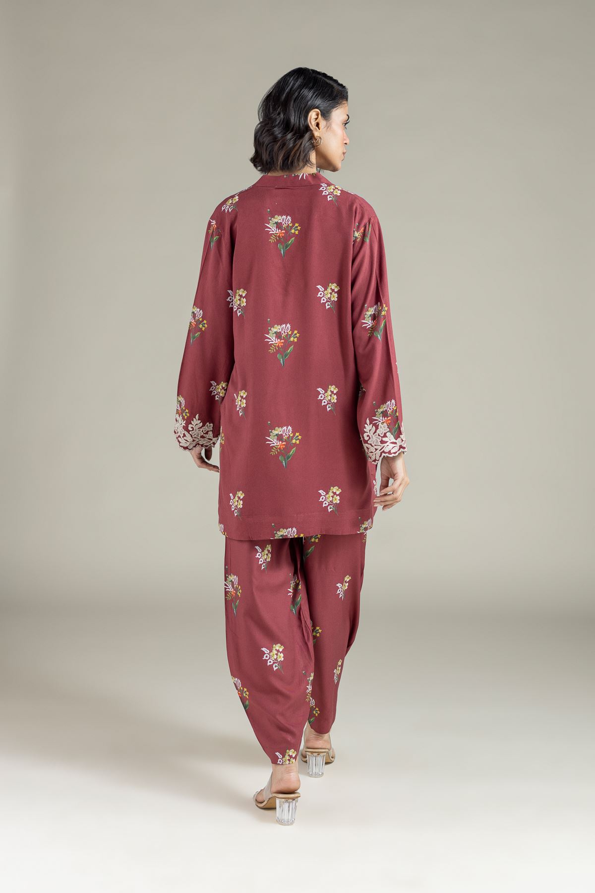 Embroidered Marina Kurta - 25-10-11E6-07TA-VG