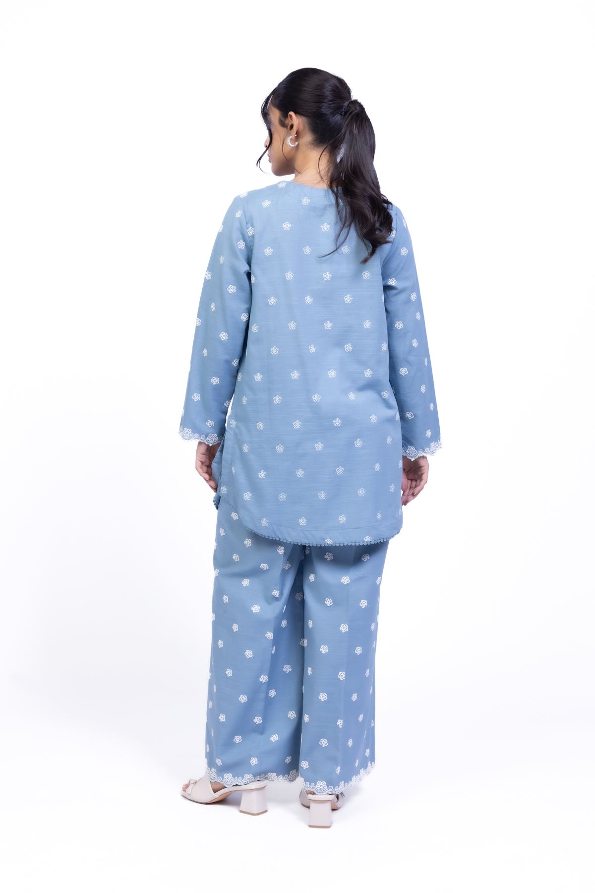 Printed Khaddar Kurta - 25-10-10E7-05TA-VG