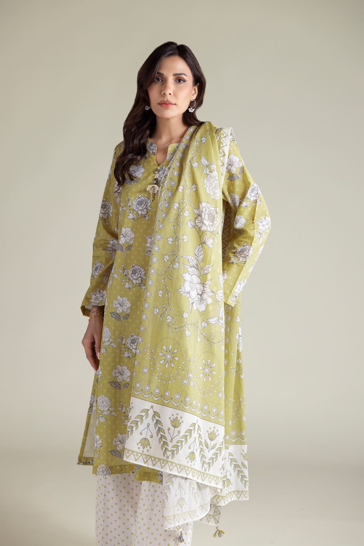 Printed Lawn Lawn Tailored 3-piece - T-A11-26-118FI2-VG