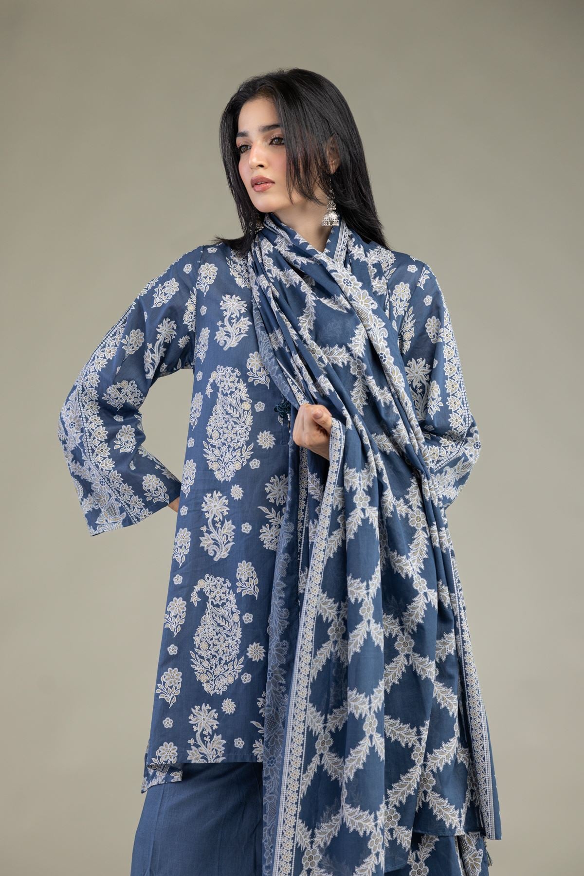 Printed Lawn Tailored 3-Piece Lawn - 12-26-301-A-E1-VG