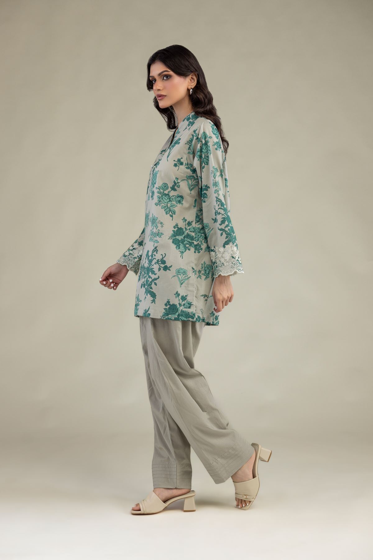 Embroidered Cambric Gray Solid Shalwar - 1-26-102-A-F-VG