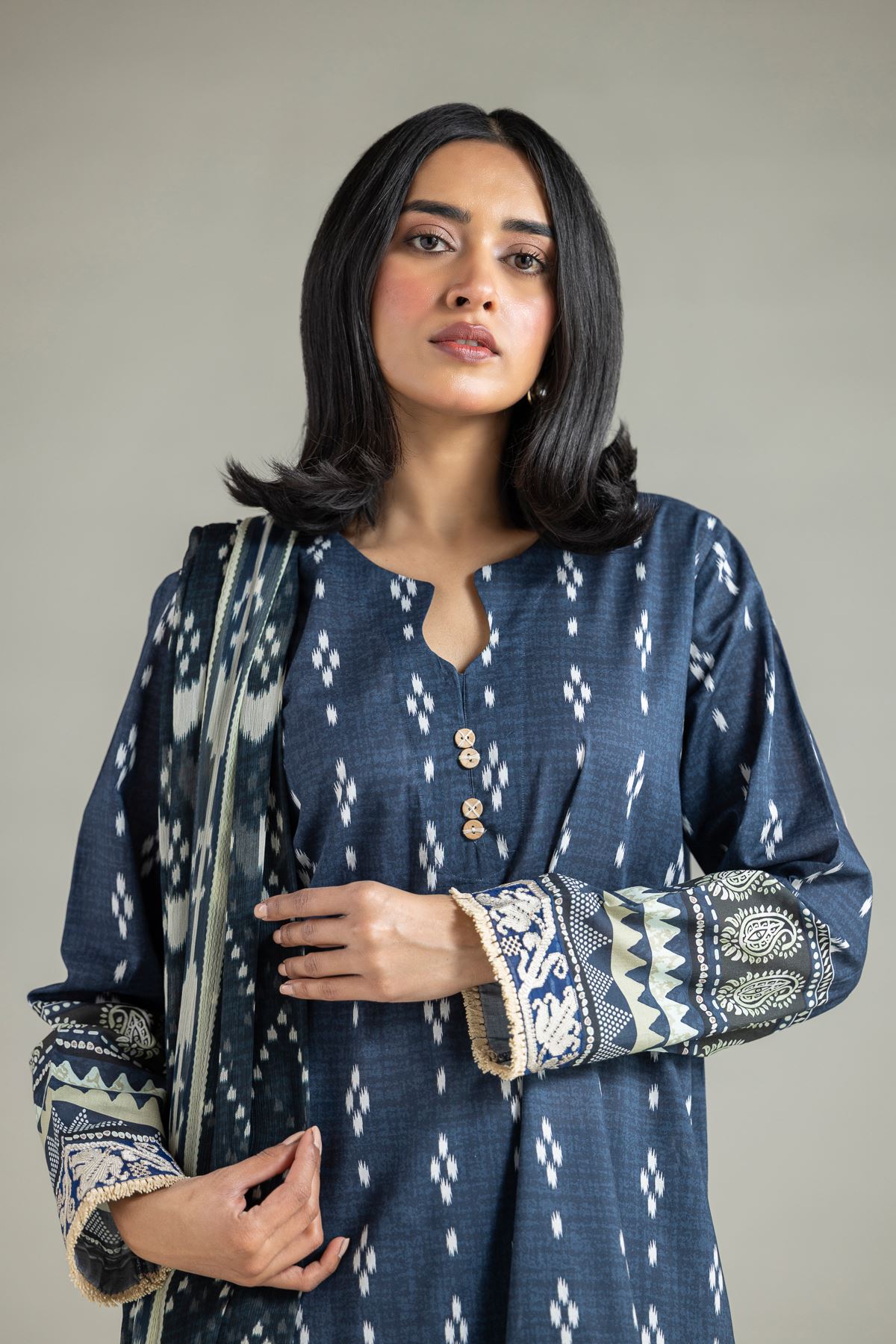 Embroidered Lawn Tailored Lawn Outfit - T-A22-26-108FI-VG