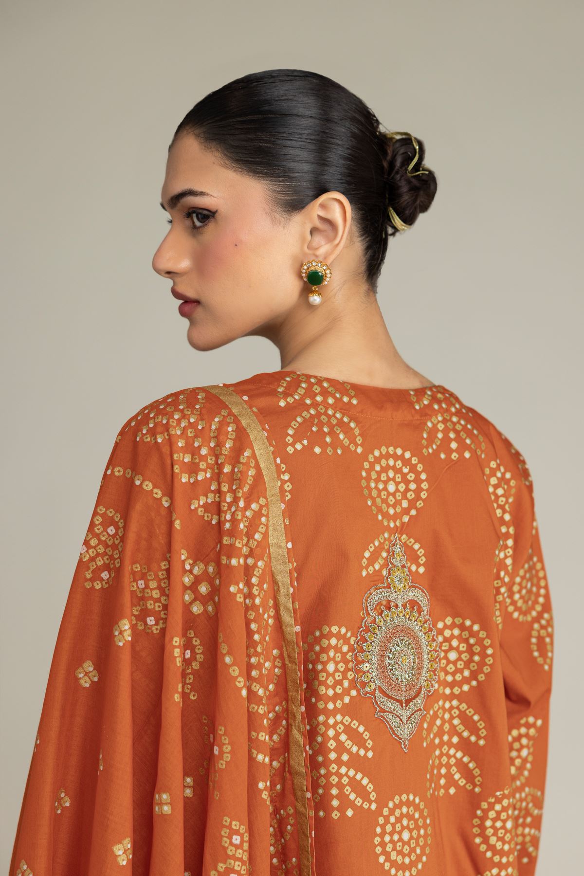 Embroidered Cambric Cambric 3-Piece Co-ord - 12-26-116-F-E-VG