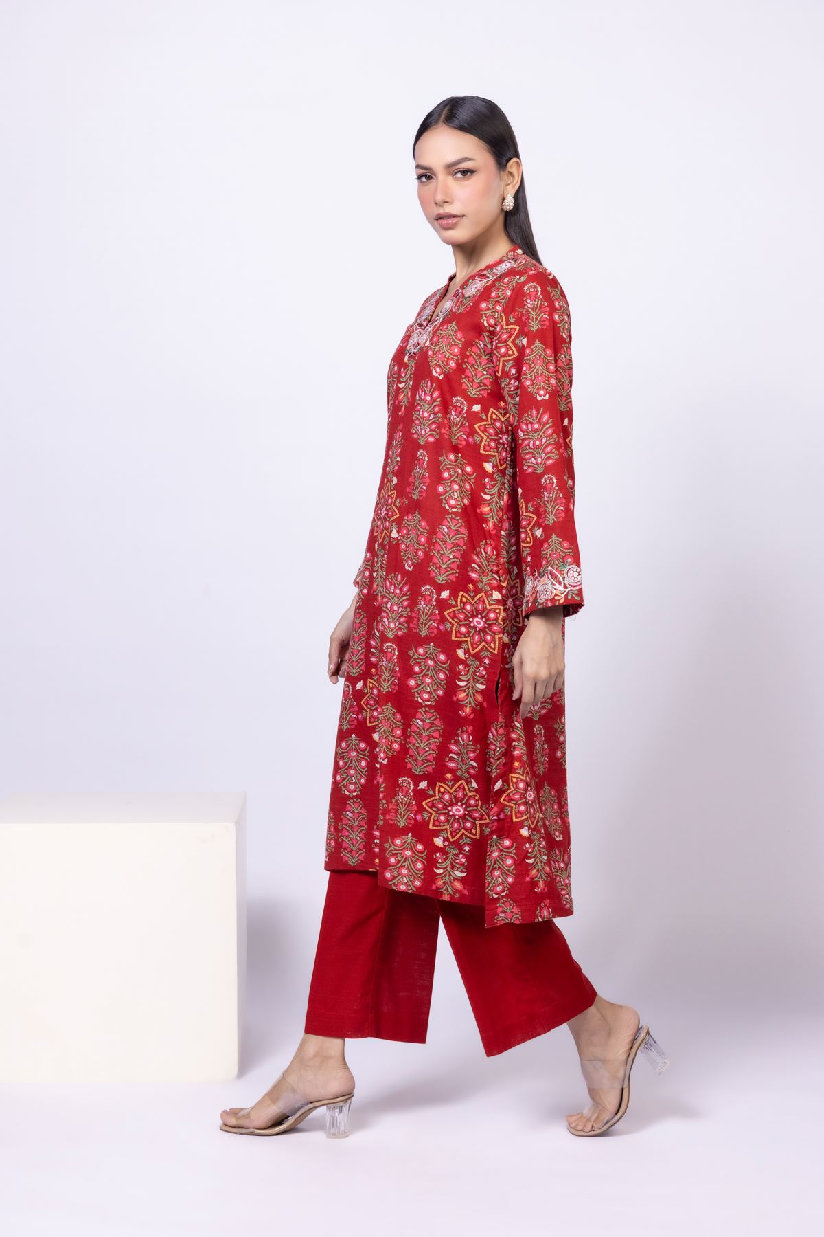 Dyed Khaddar Pants - 25-10-11E1-07TA-VG