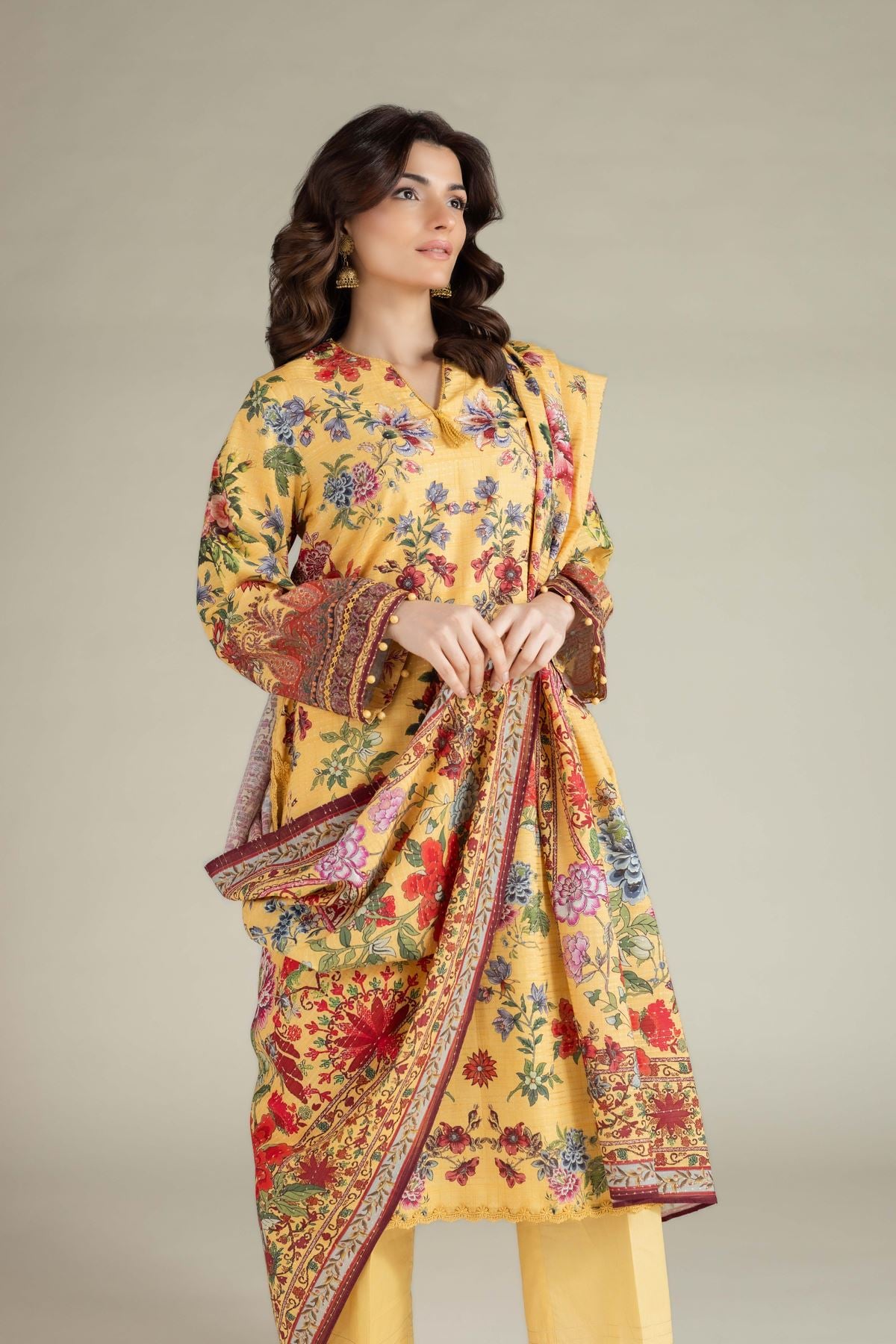 Printed Mesuri Dobby Tailored 3 Piece - 1-26-108-A-F-VG