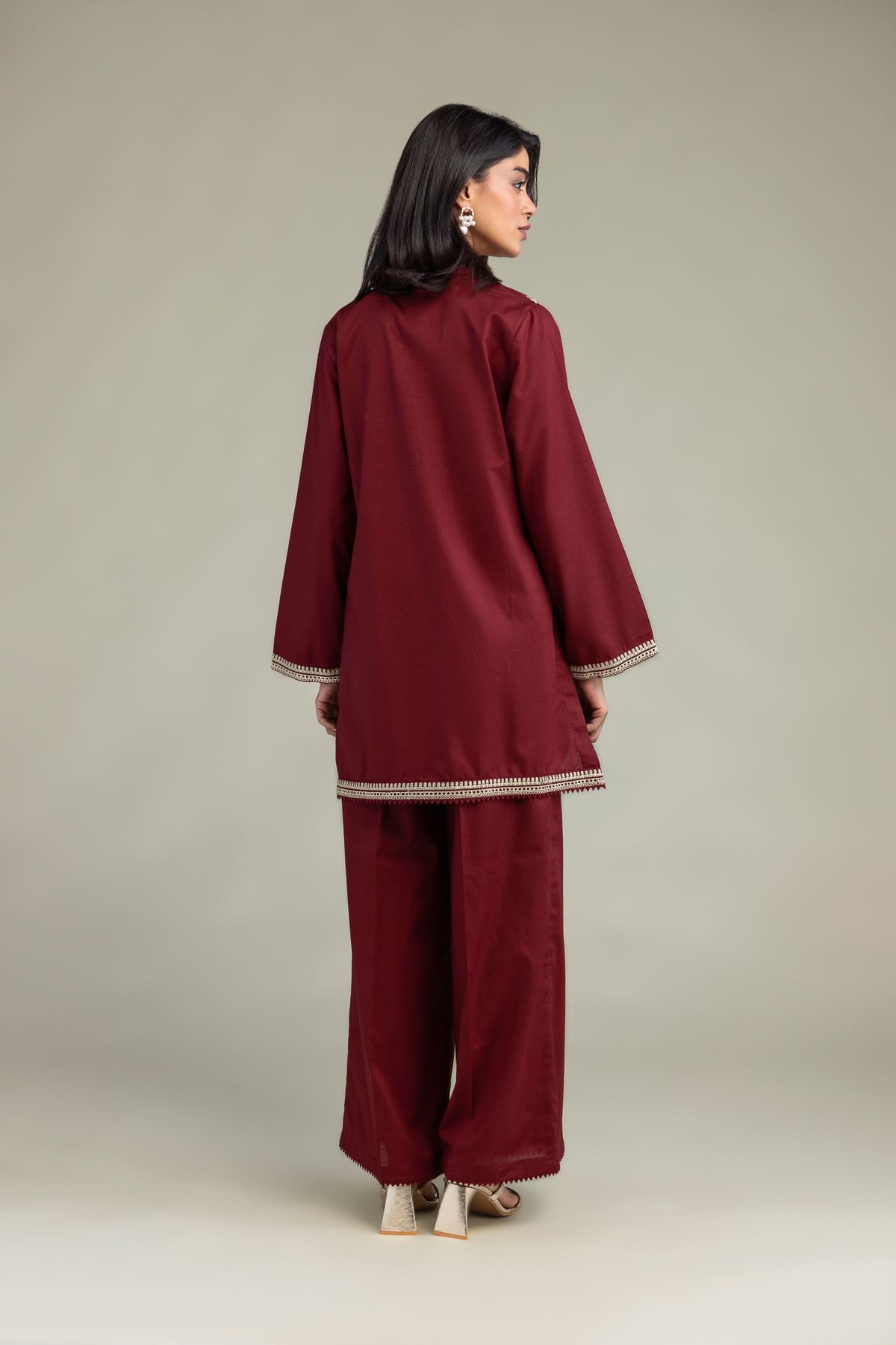 Embroidered Cotton Dobby Cotton Dobby Kurta - 8-26-303-A-C1-VG