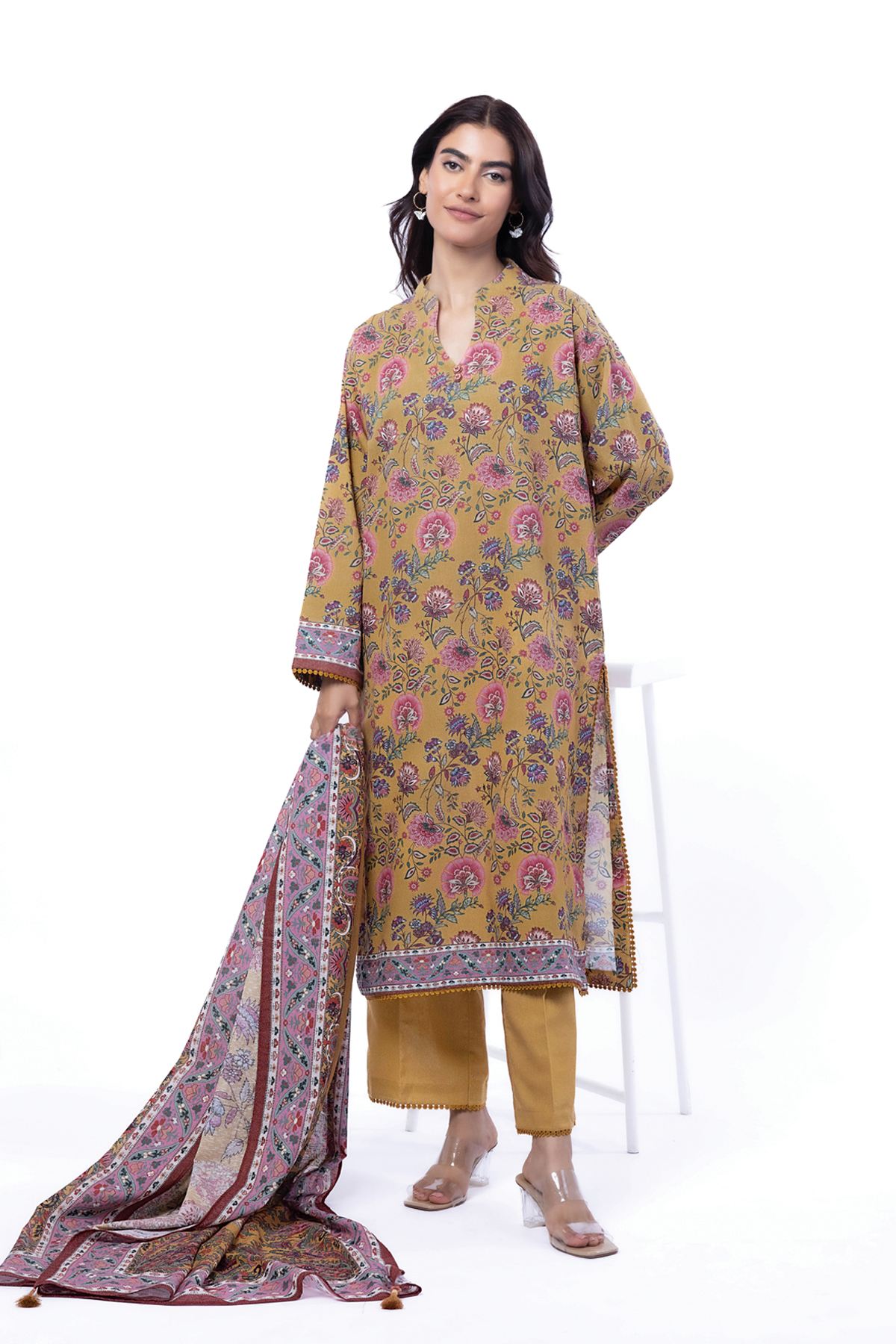 Printed Karandi Tailored 3 Piece - KRN09AST-VG