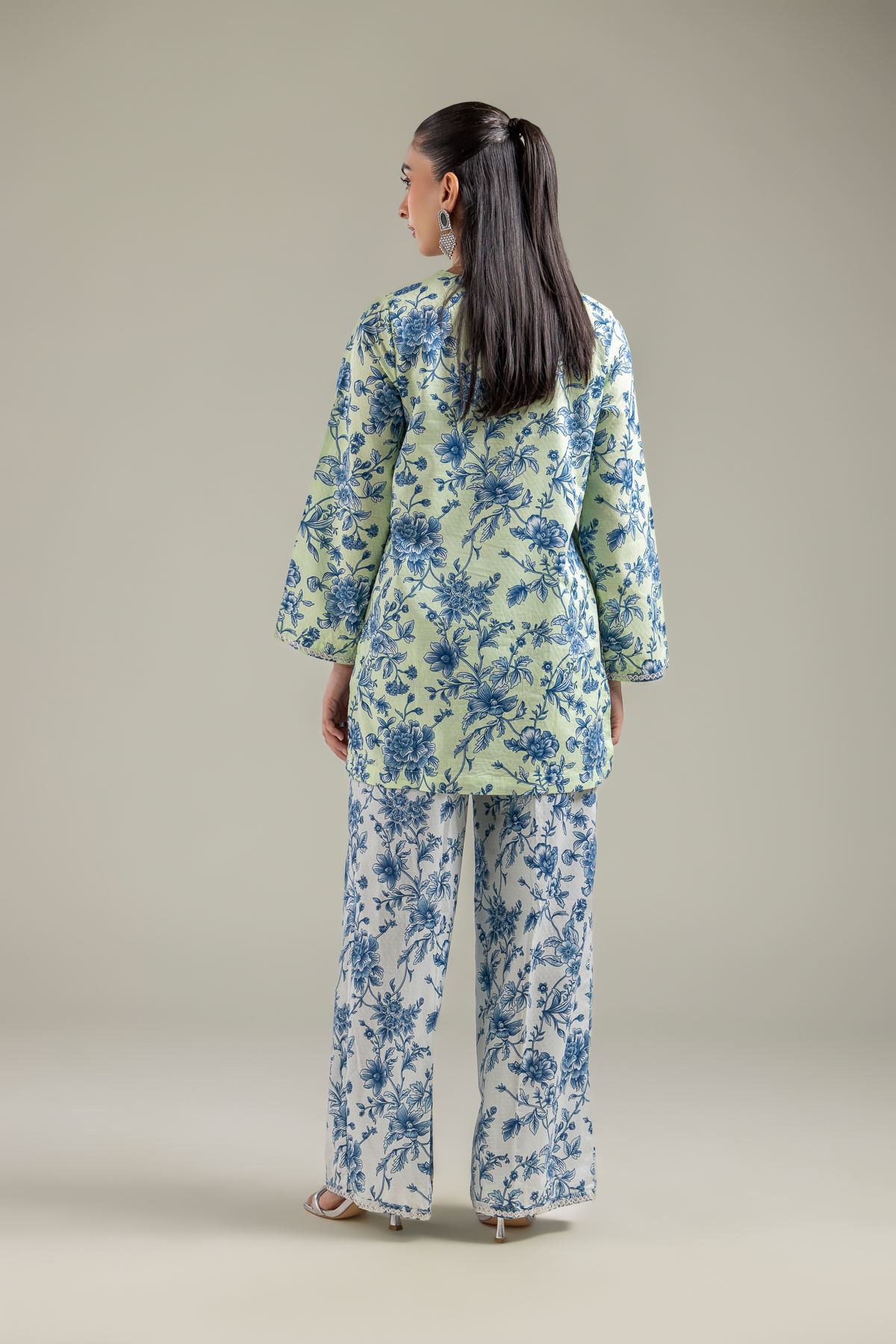 Embroidered Cotton Dobby Short Cotton Kurta - T-A22-26-122FI1-VG
