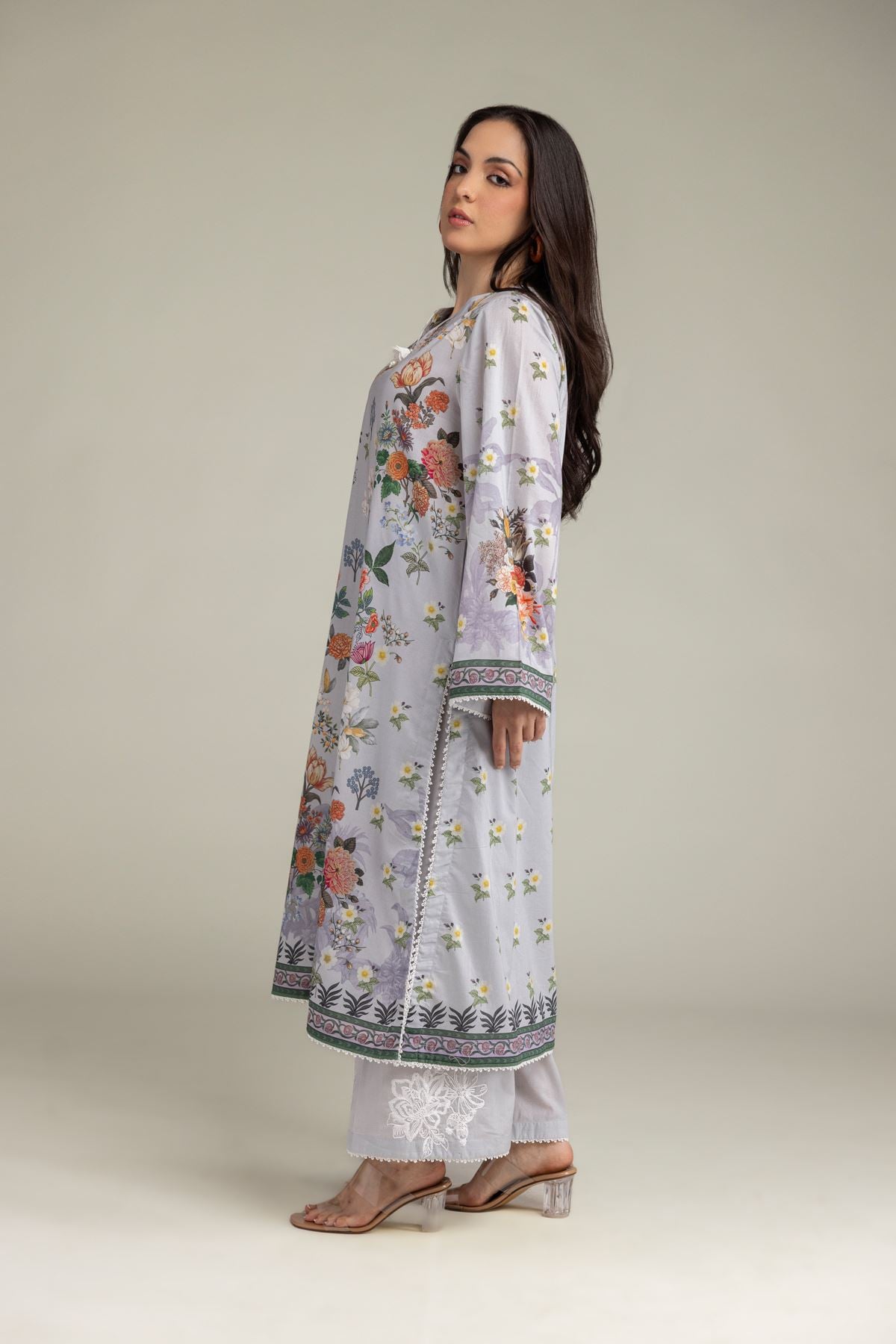 Embroidered Cambric Cambric Tailored 2-Piece - 1-26-250-B-H1-VG