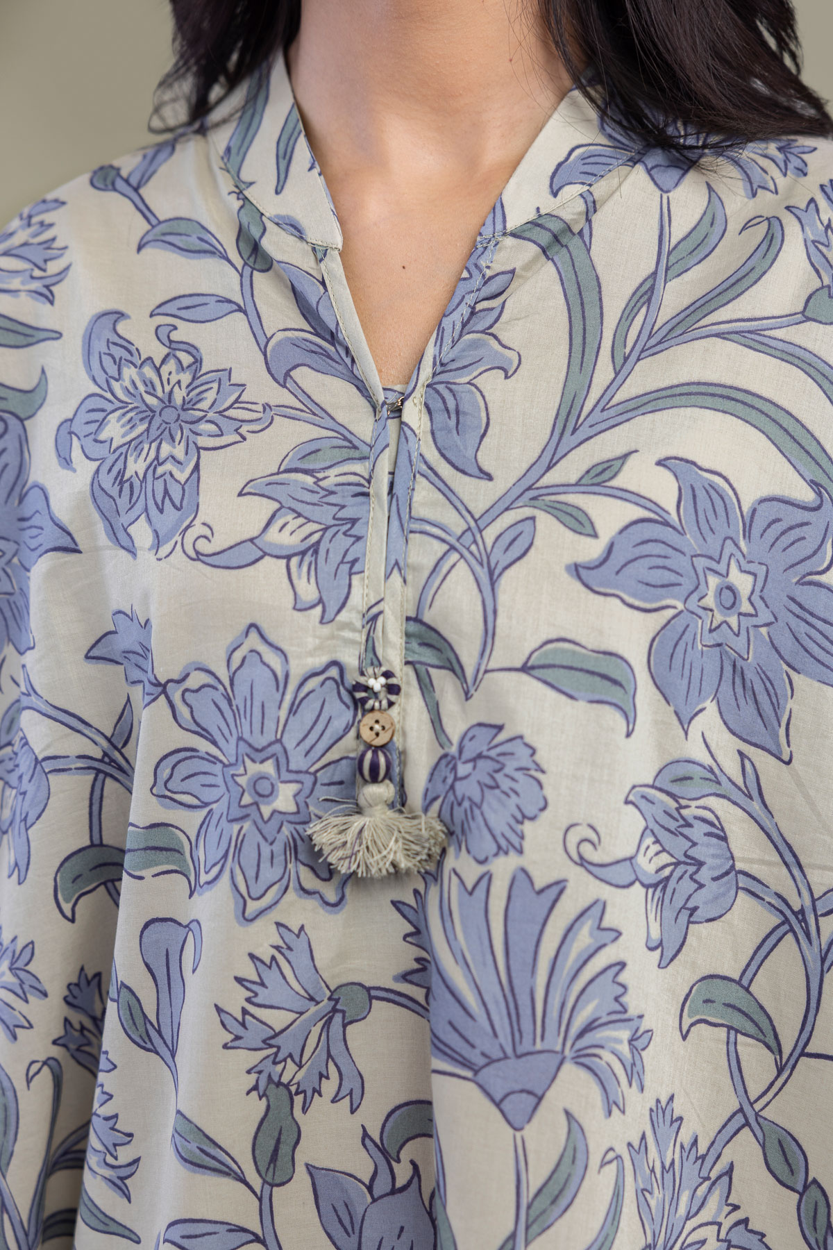 Printed Cambric Printed Cambric Kurta - B1-2-26-106-A-C-VG