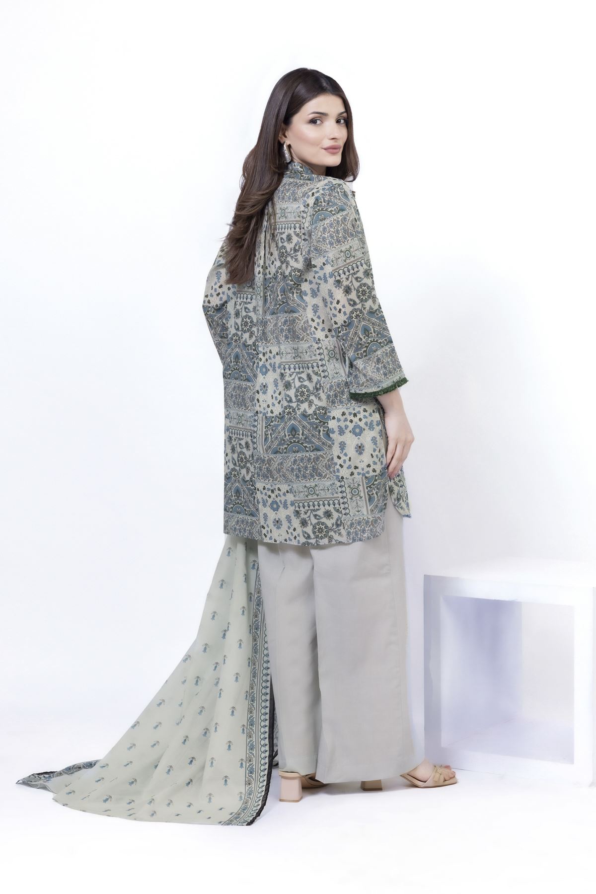 Printed Lawn Fabrics 3 Piece - KW38A-VG