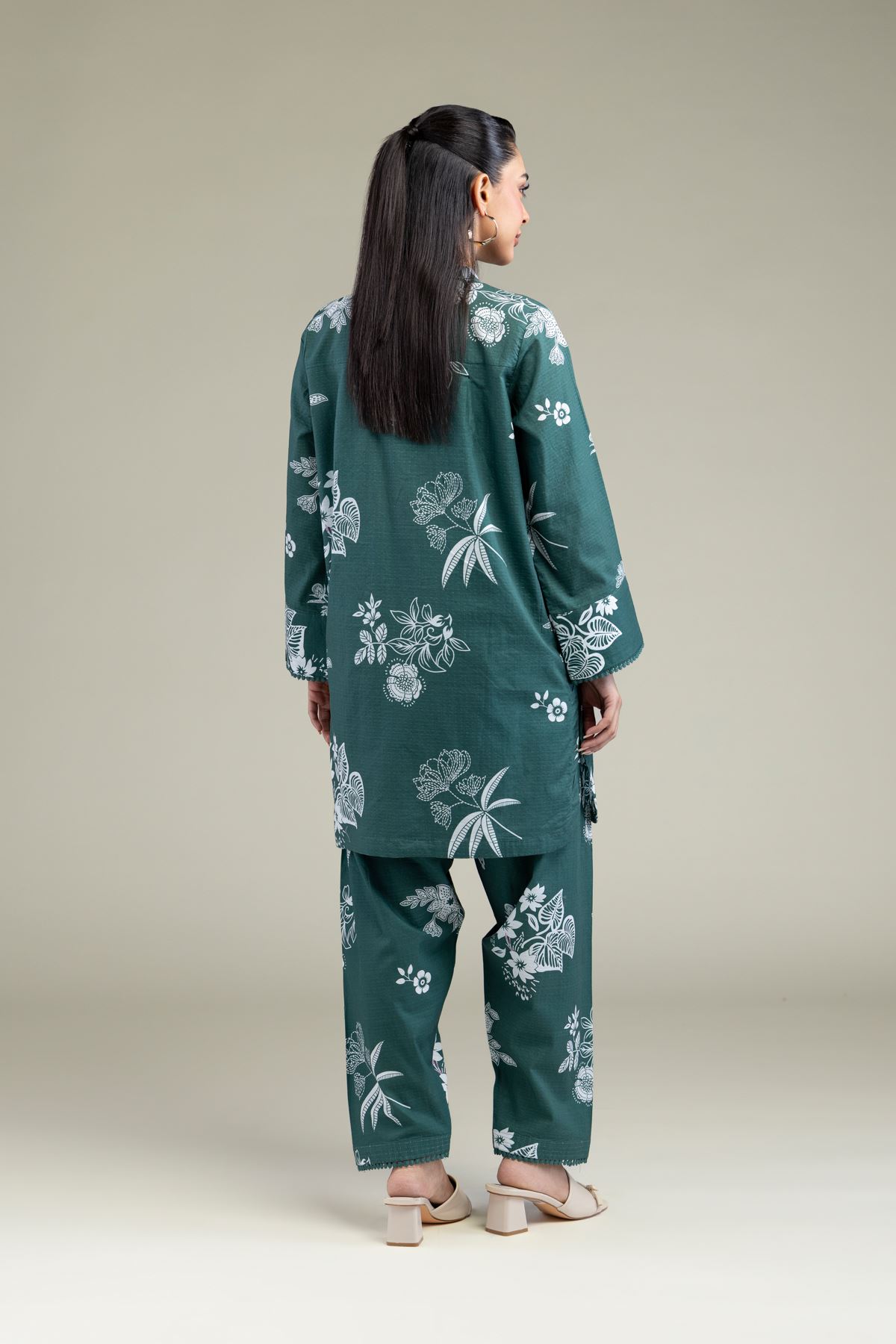 Printed Cotton Dobby Floral Cotton Kurta - 1-26-211-A-I1-VG