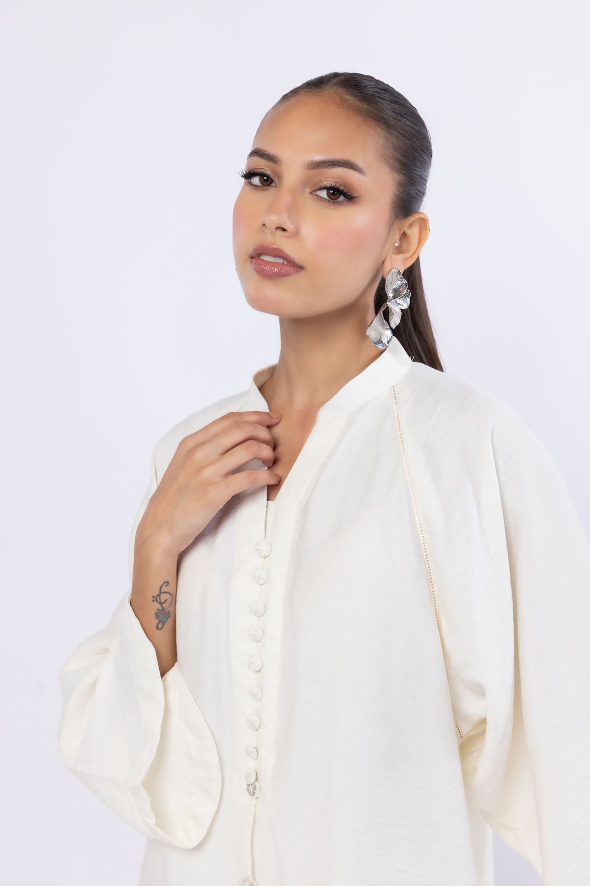 Dyed Cotton Vortex Wrinkle Kurta - 25-07-7E8-11TA-VG